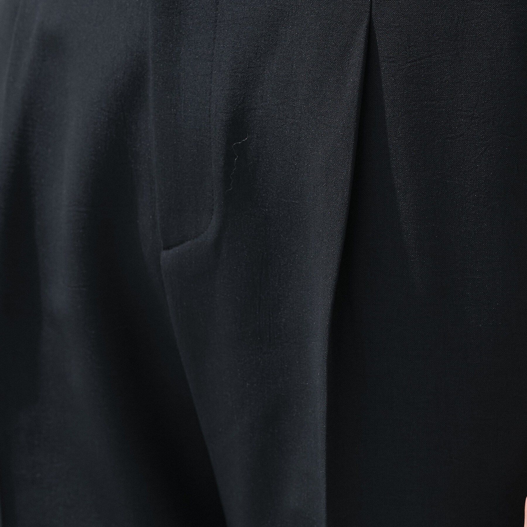 INDIVI「【定番スーツ／UVケア／洗える】ウール調タックテーパードパンツ」|スーツ|