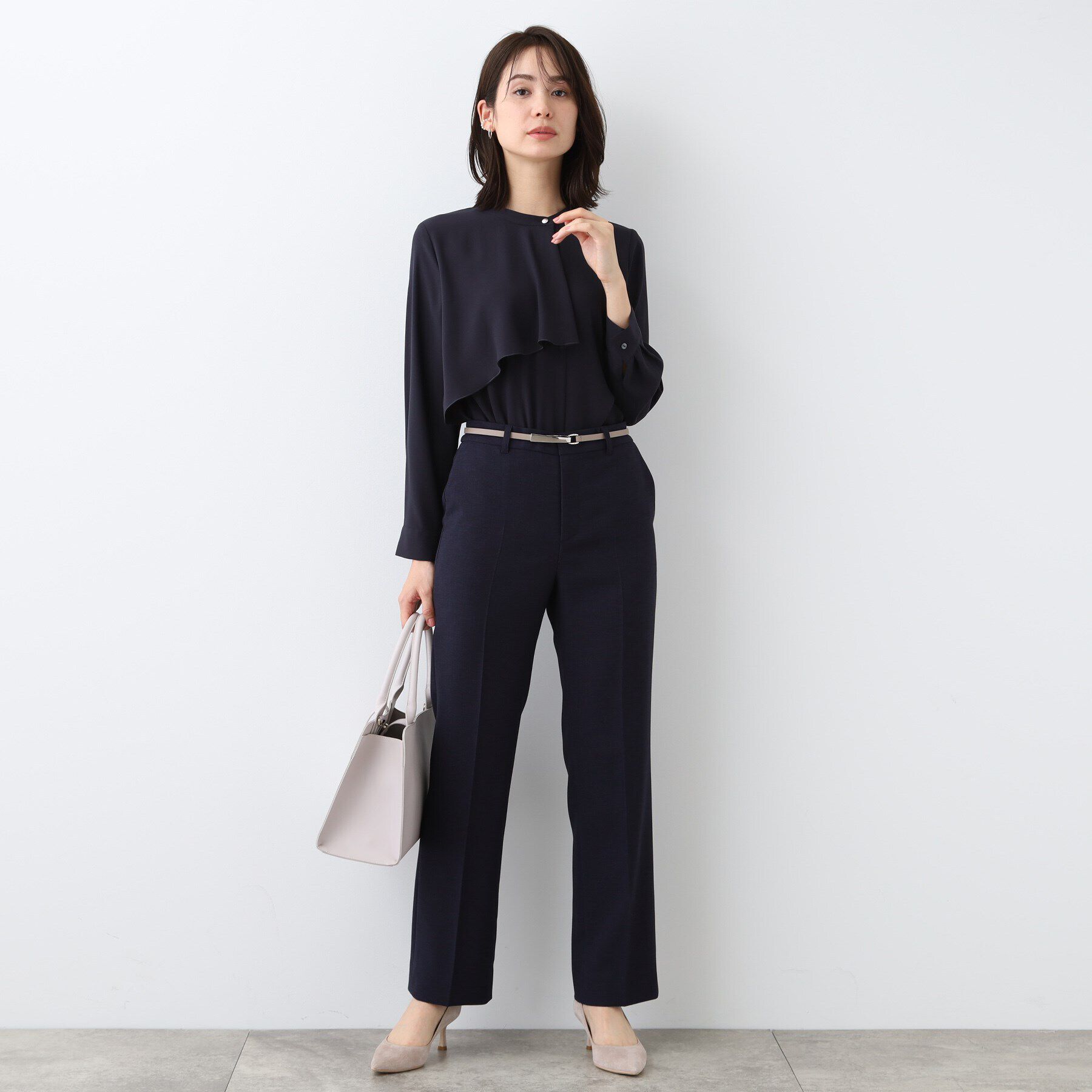 INDIVI「【洗える／スーツ】ストレートラインパンツ」|スーツ|