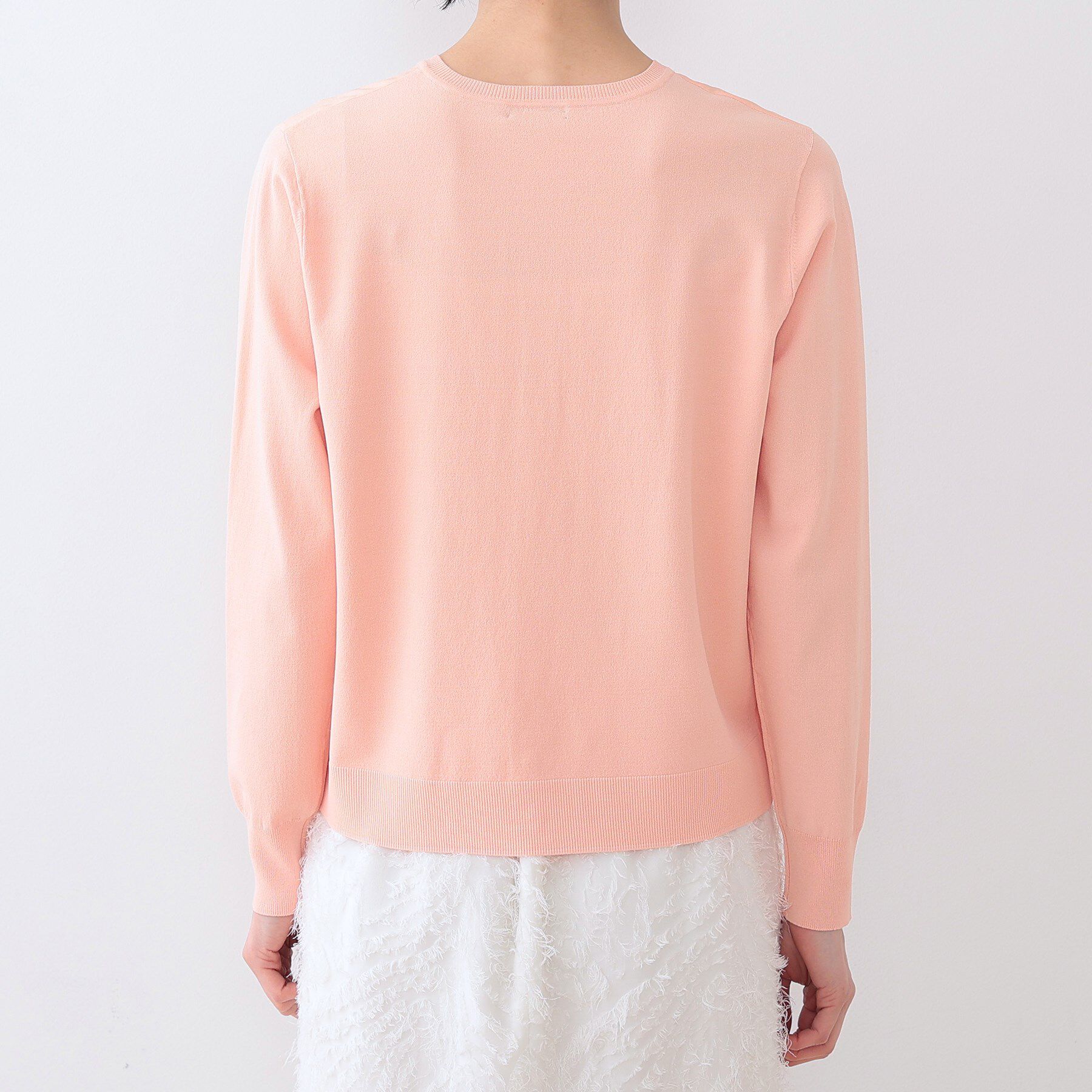 INDIVI「【洗える】ブラウスコンビ ニットカーディガン」|カーディガン|