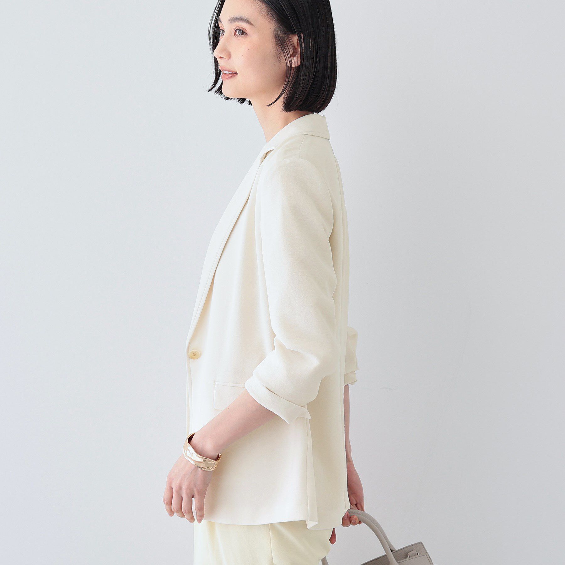 INDIVI「【着る日傘/遮熱/UVケア】ナローテーラードカラージャケット」|スーツ|