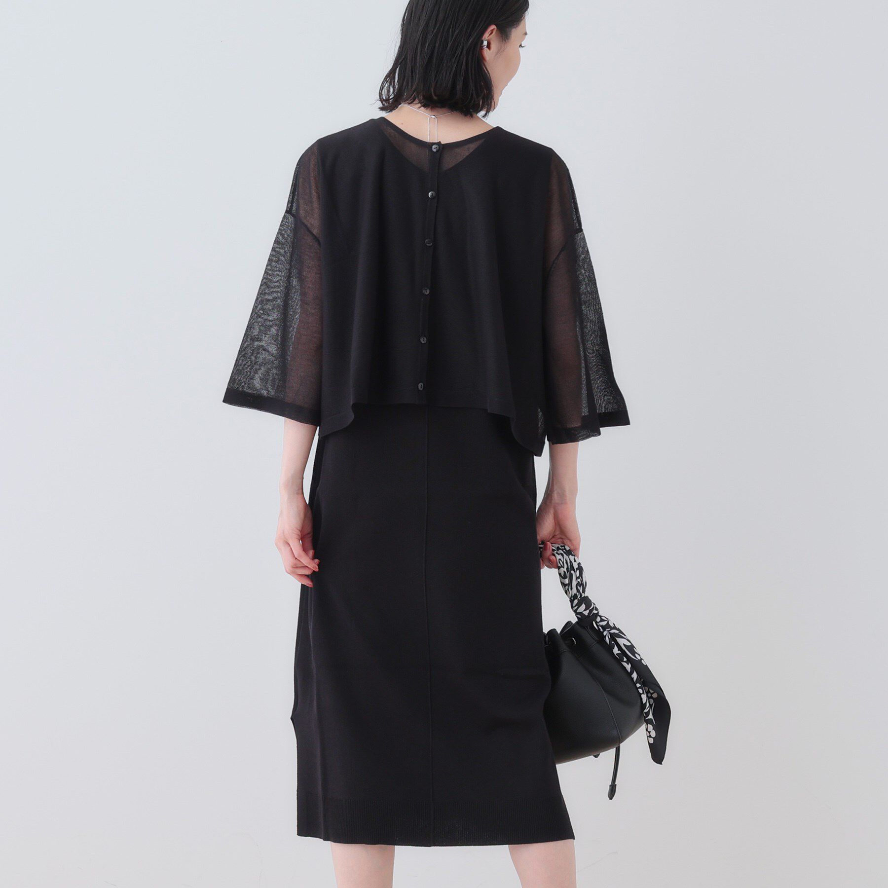 INDIVI「【2点セット】前後2WAYニットワンピース」|ワンピース|