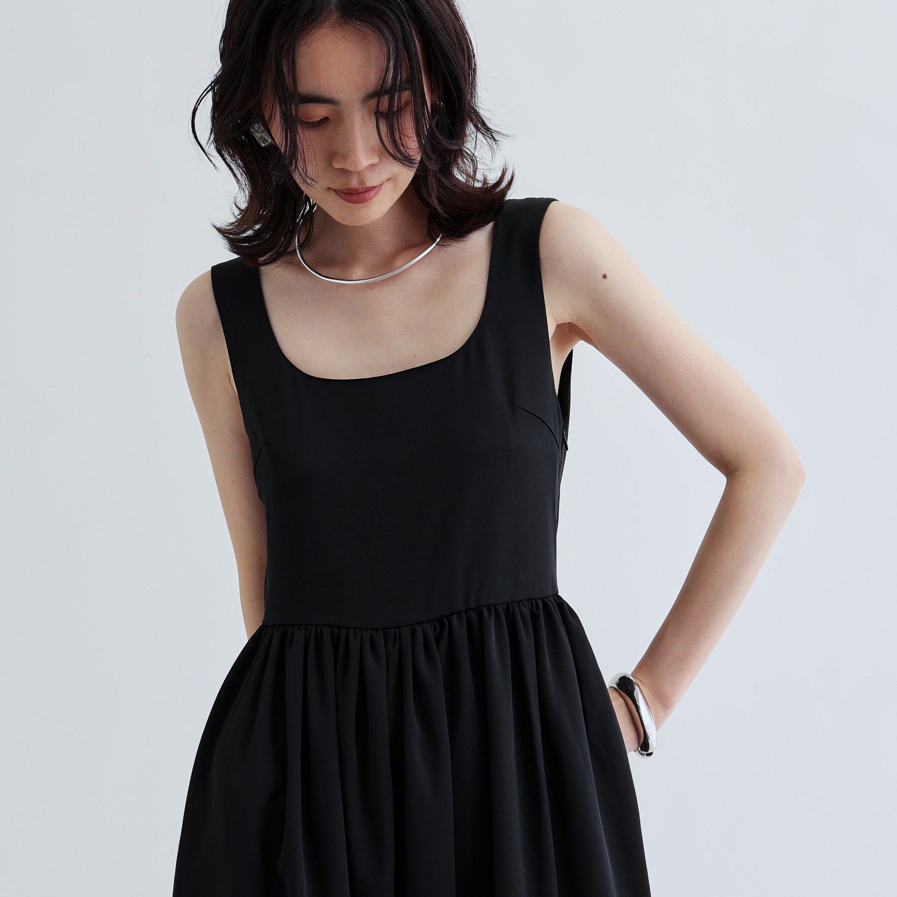 GALLEST「バックデザインサロペット」|オールインワン|