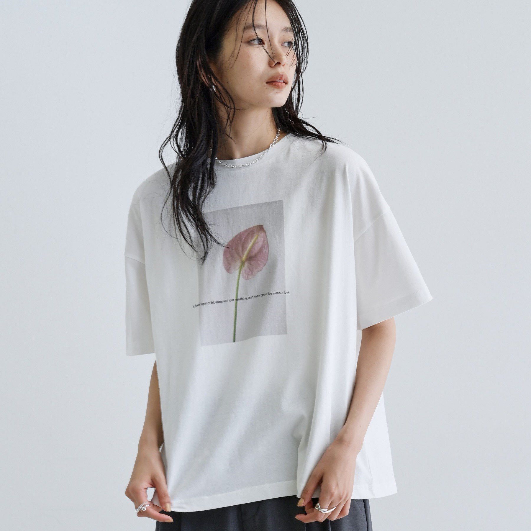 GALLEST「【一部店舗限定】フラワープリントT」|Tシャツ・カットソー|
