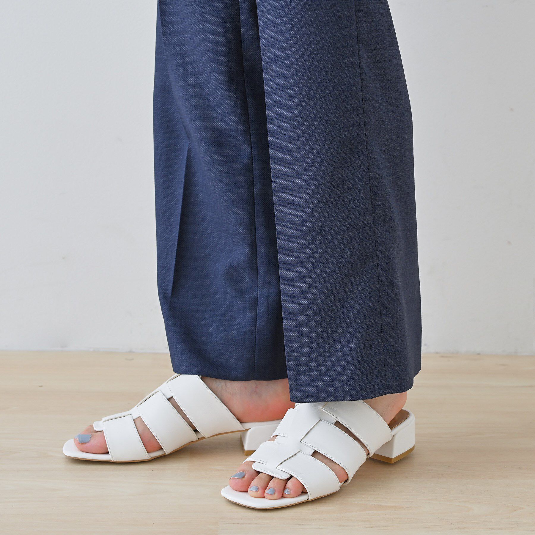 INDIVI「【きれいめ／ウエストゴム】ストレートラインパンツ」|その他|