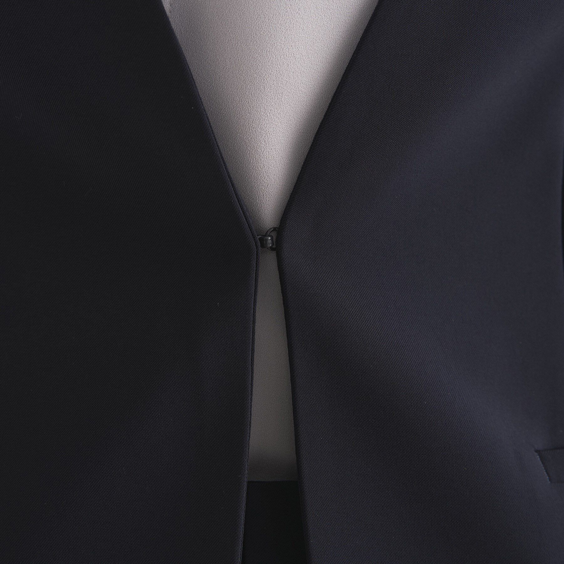 INDIVI「【通勤スーツ／洗える】ストレッチカラーレスジャケット」|スーツ|