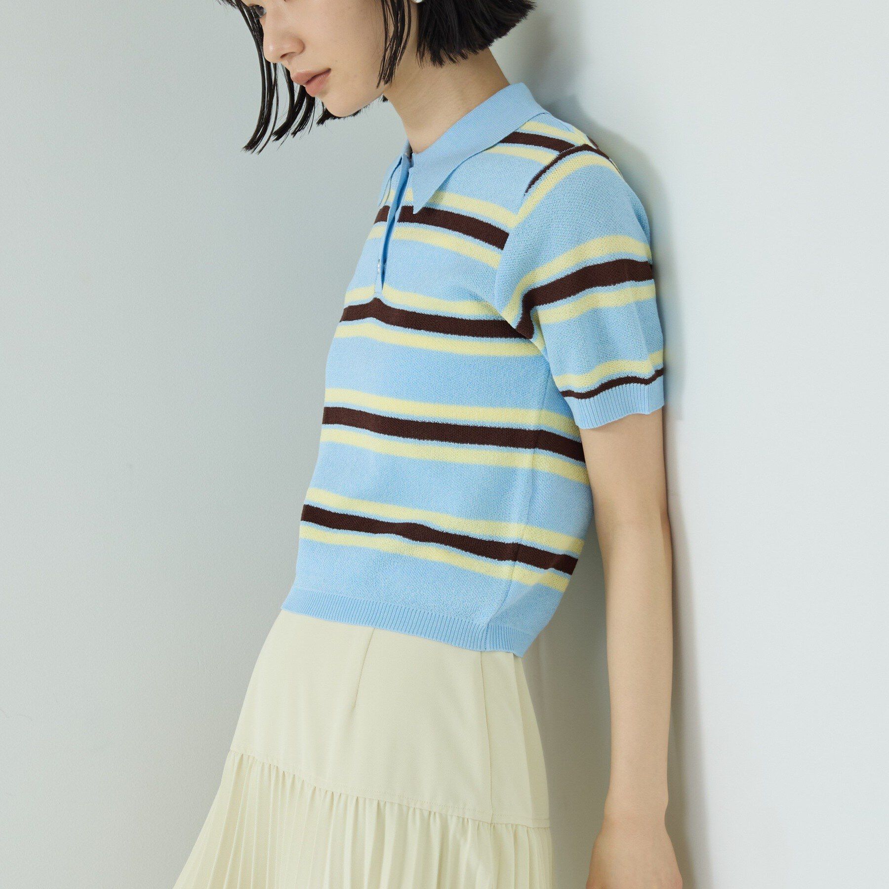 GALLEST「ジャカードポロニット」|ニット・セーター|