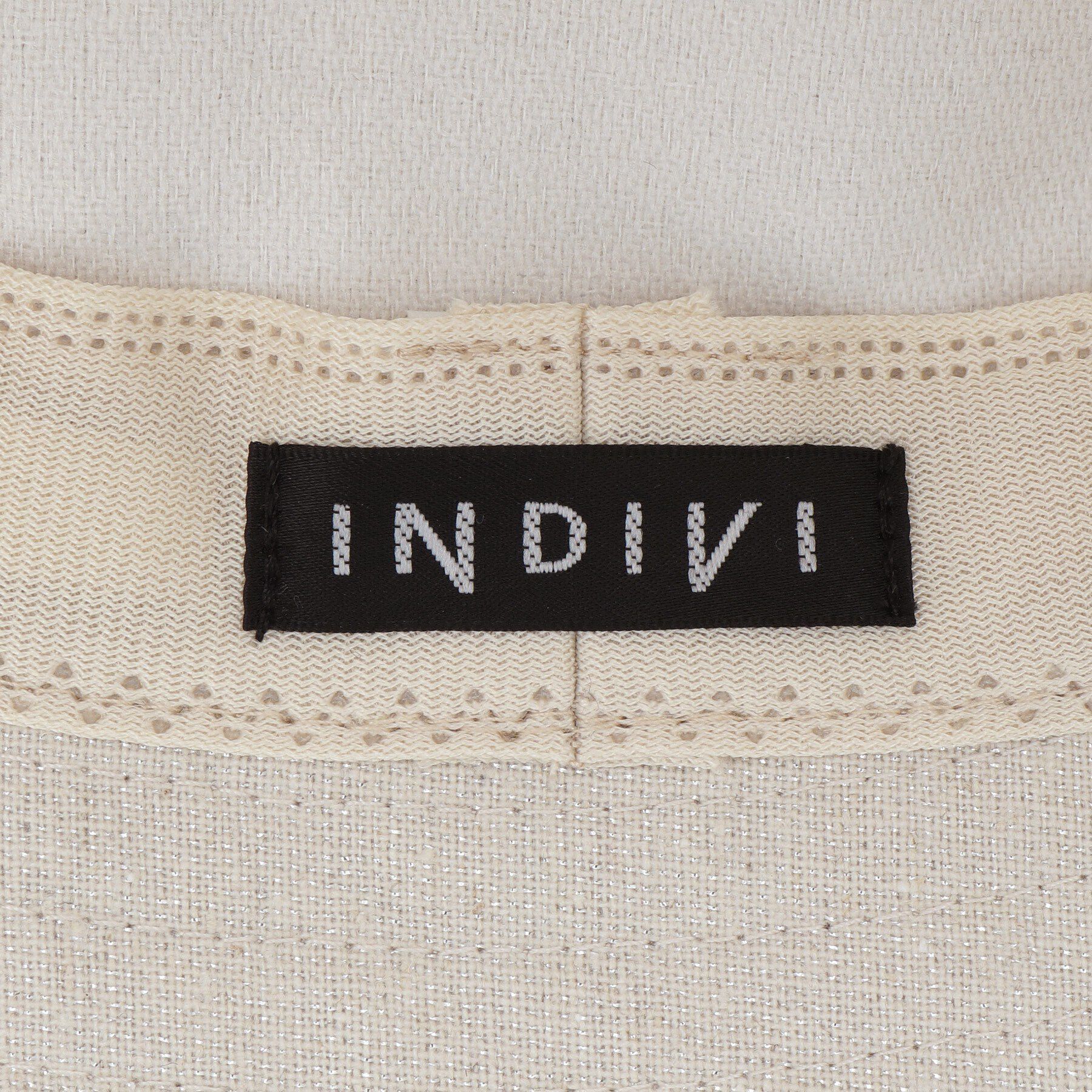 INDIVI「【大人カジュアル／リネン混】バケットハット」|ハット|