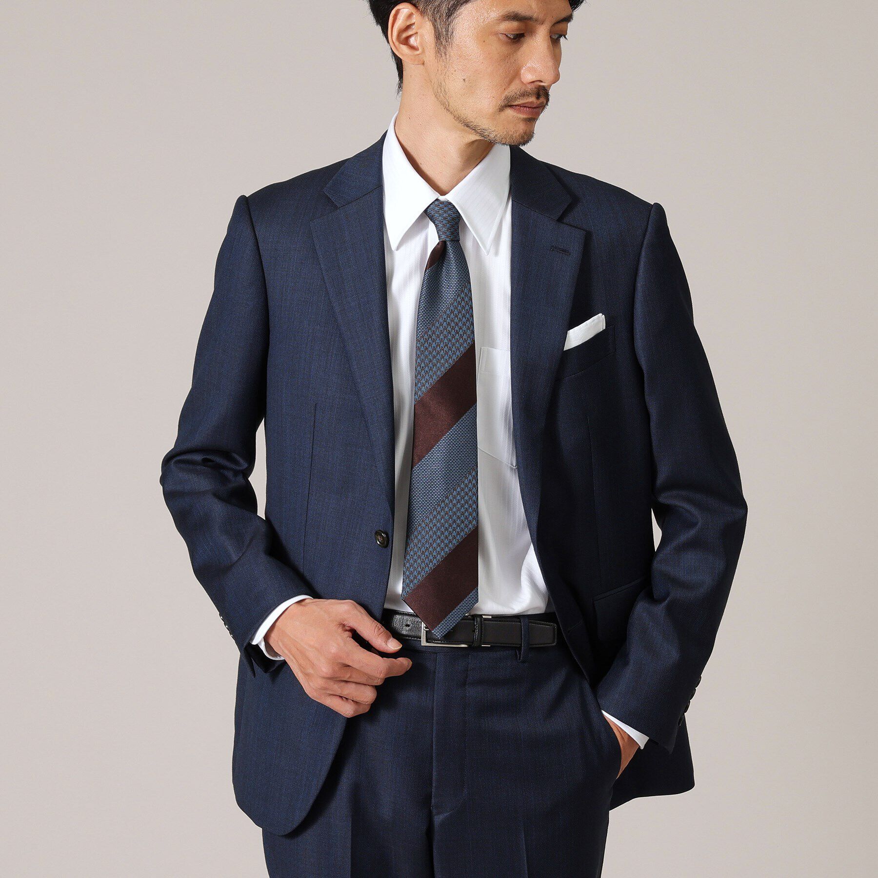 TAKEO KIKUCHI「【Made in JAPAN】ドビーストライプ ドレス シャツ」|シャツ・ブラウス|