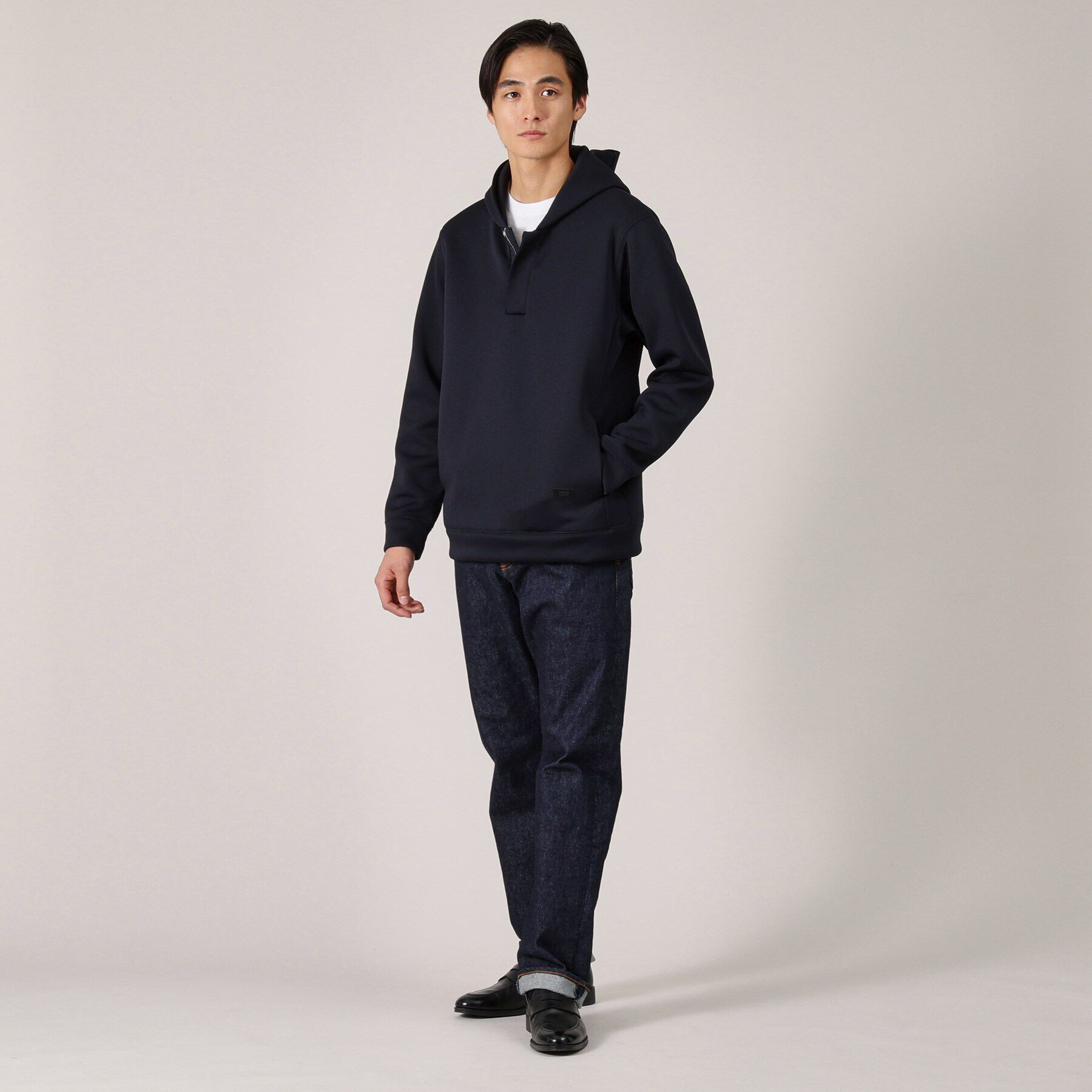 TAKEO KIKUCHI「ハニカムダンボール ハーフジップ フーディ」|パーカー|