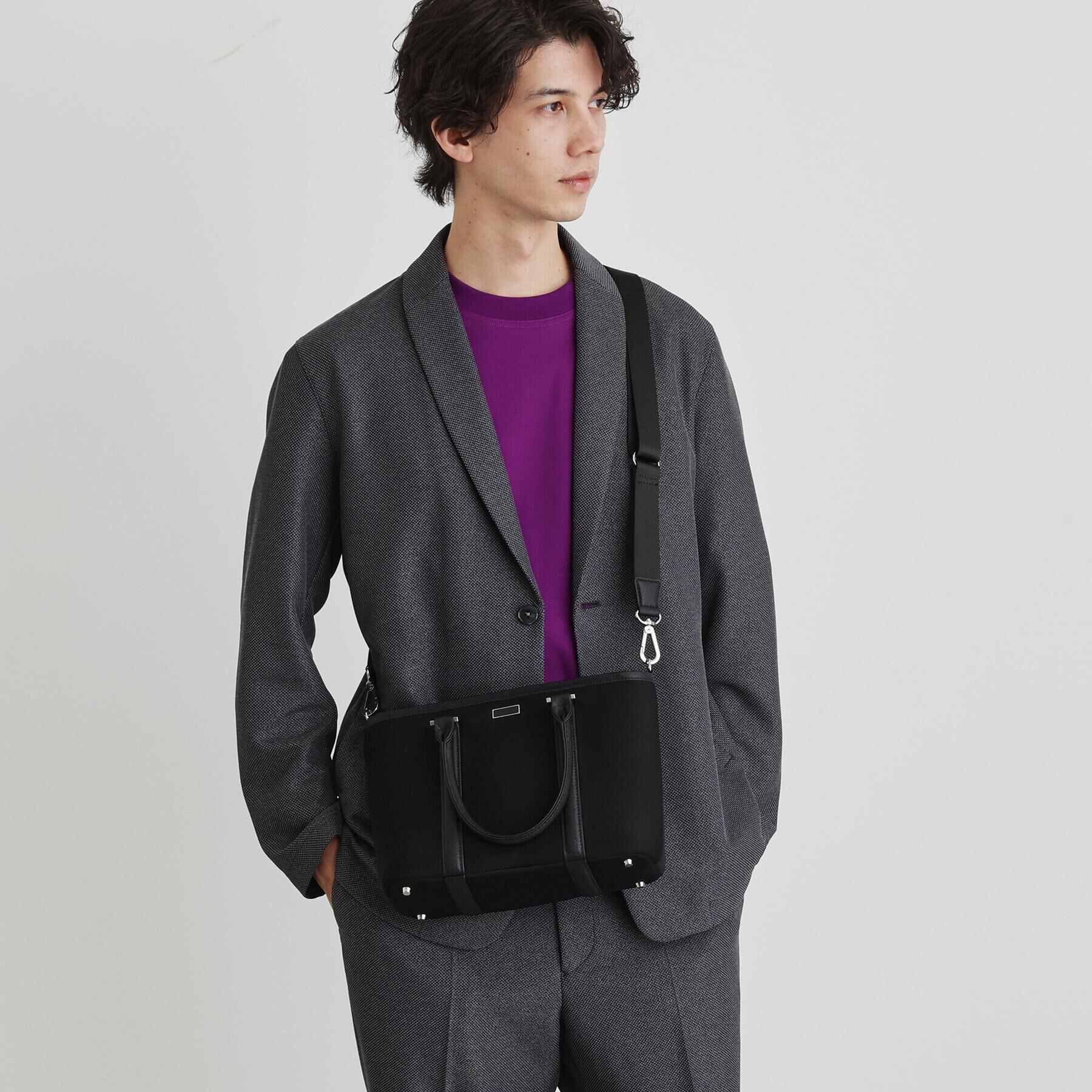 TAKEO KIKUCHI「【尾州織】後染め ドビーメッシュ ショール羽織り」|カーディガン|