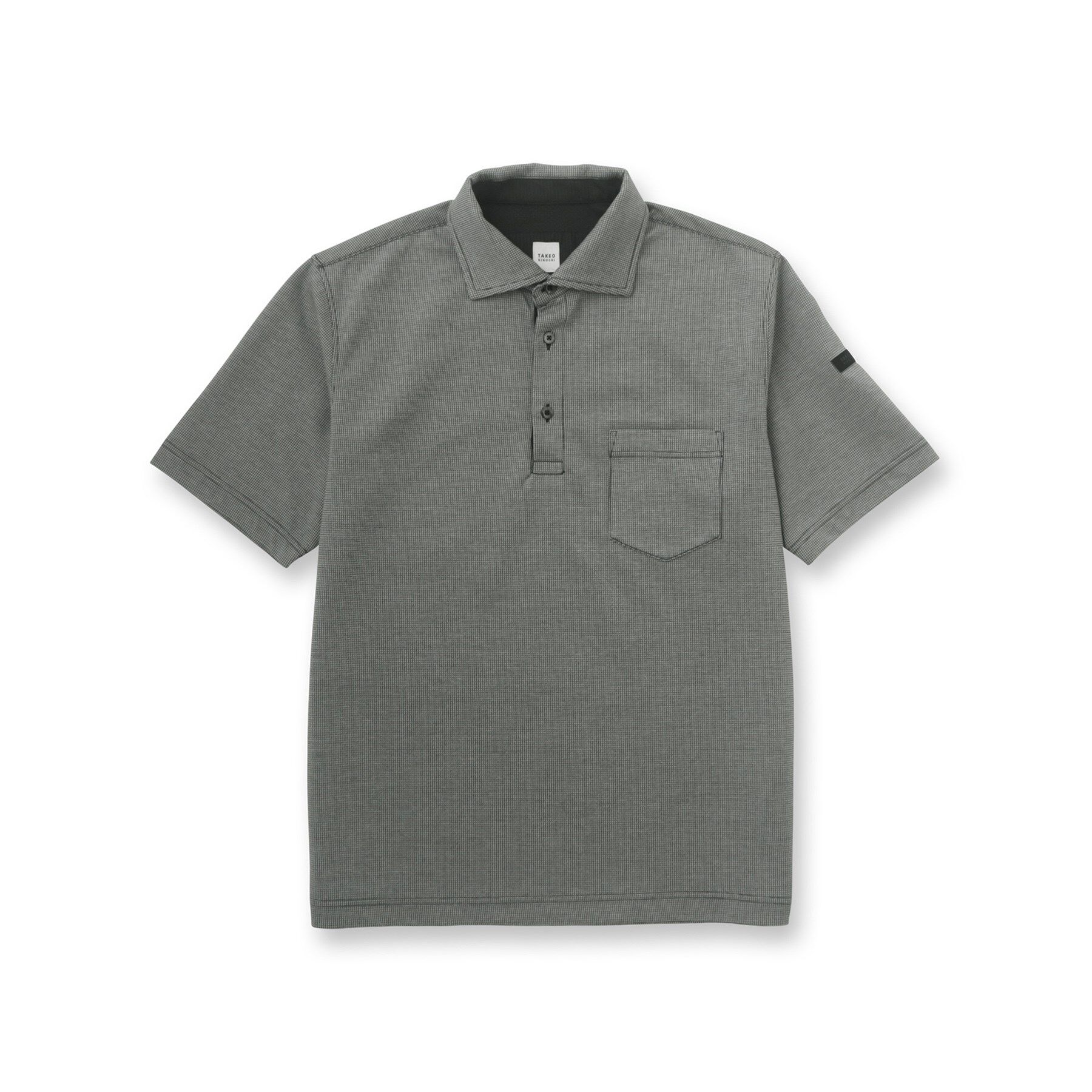TAKEO KIKUCHI「千鳥柄ポロシャツ」|ポロシャツ|