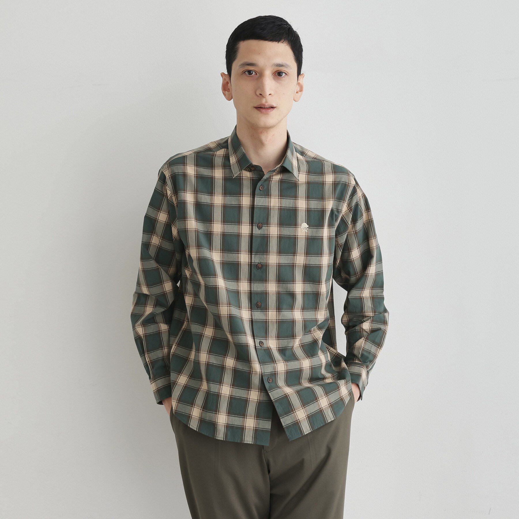 TAKEO KIKUCHI「【LIMITED】ダークチェック長袖シャツ」|シャツ・ブラウス|