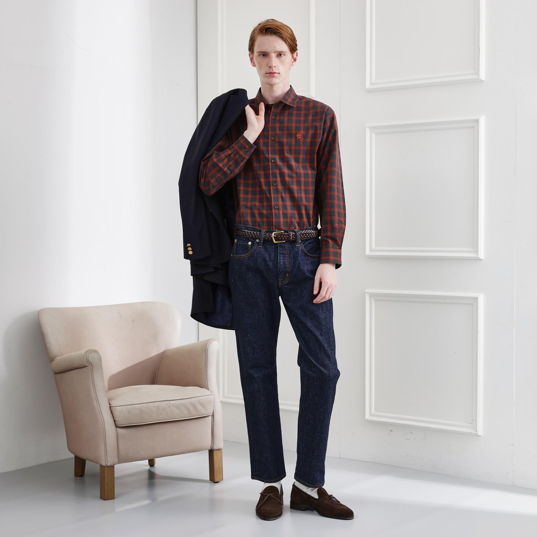 TAKEO KIKUCHI「【LIMITED】ダークチェック長袖シャツ」|シャツ・ブラウス|