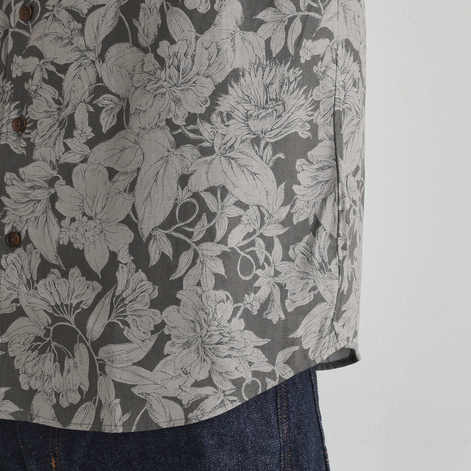 TAKEO KIKUCHI「【LIMITED】フラワープリント長袖シャツ」|シャツ・ブラウス|