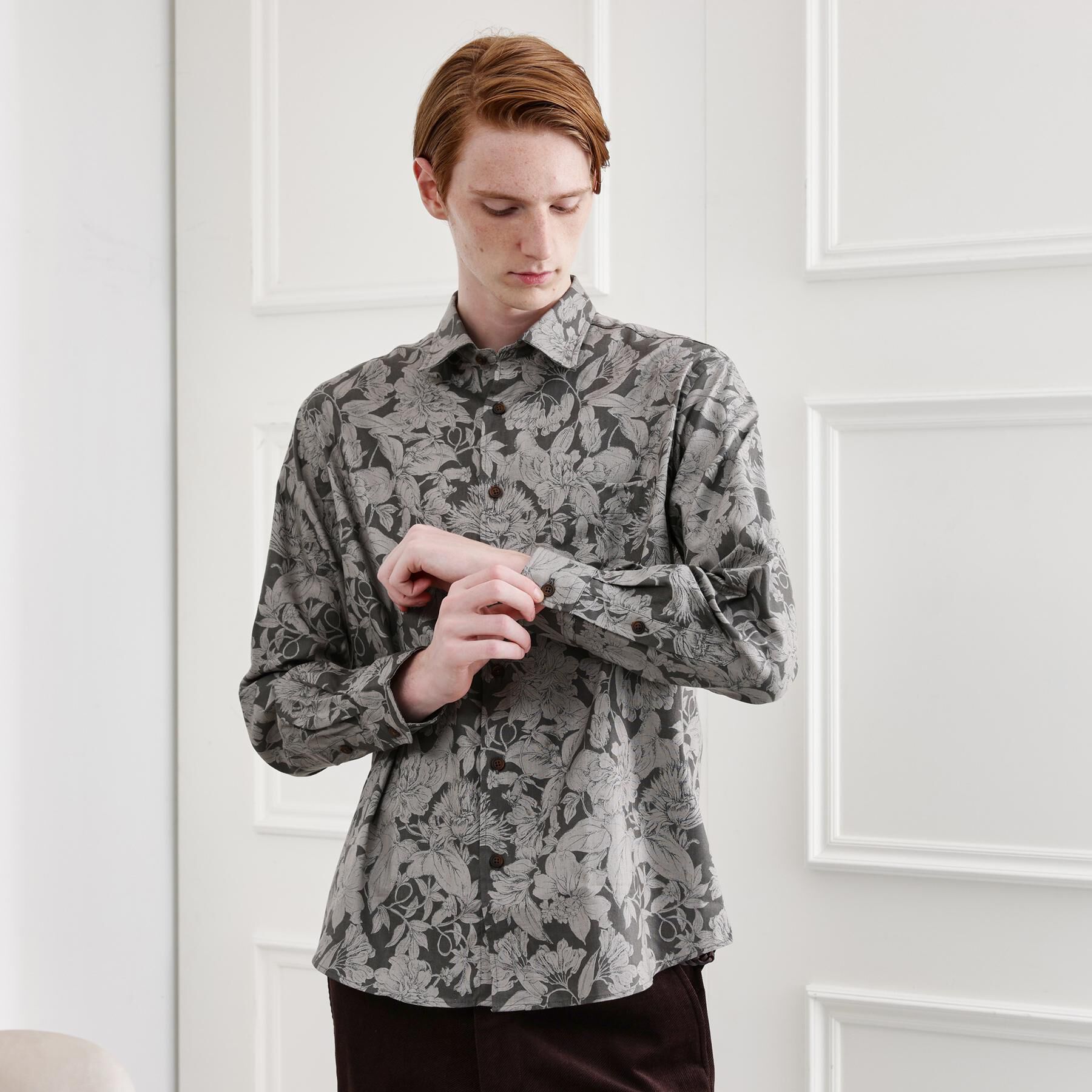 TAKEO KIKUCHI「【LIMITED】フラワープリント長袖シャツ」|シャツ・ブラウス|