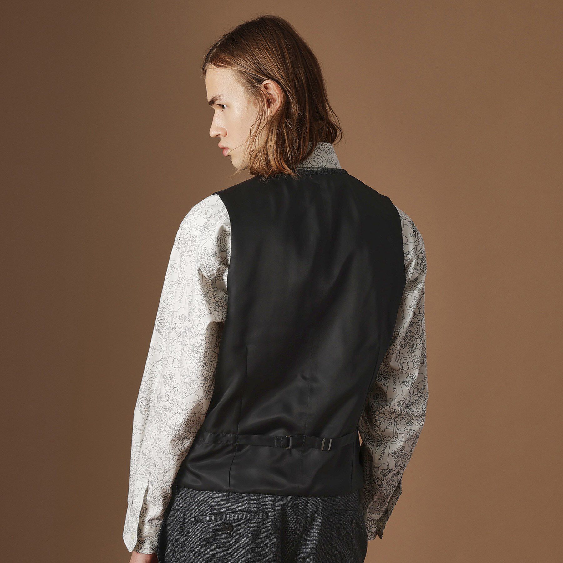 40CARATS&525「【Sサイズ～】ピンチェックミルドヴェスト」|ベスト・ジレ|