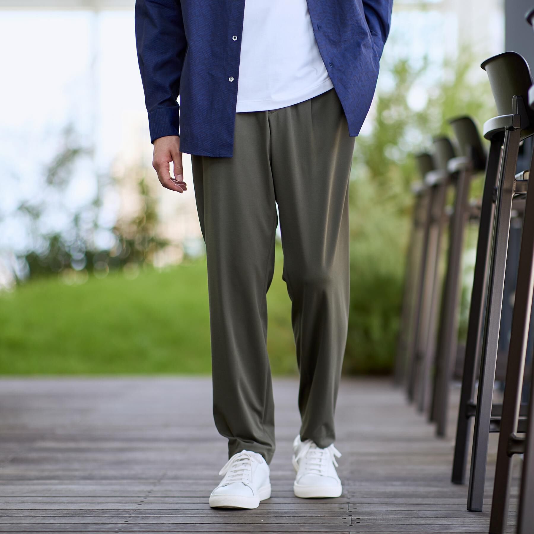 TAKEO KIKUCHI「サイドゴアウエスト スリム スラックス」|その他|