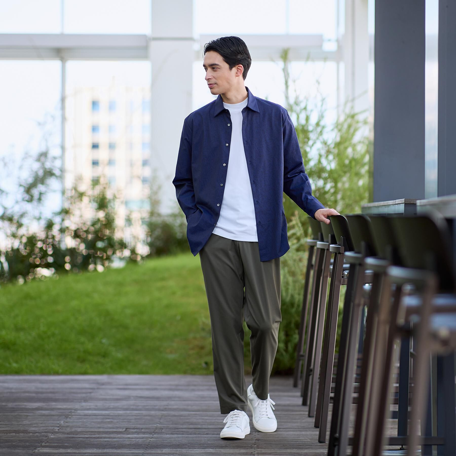 TAKEO KIKUCHI「サイドゴアウエスト スリム スラックス」|その他|