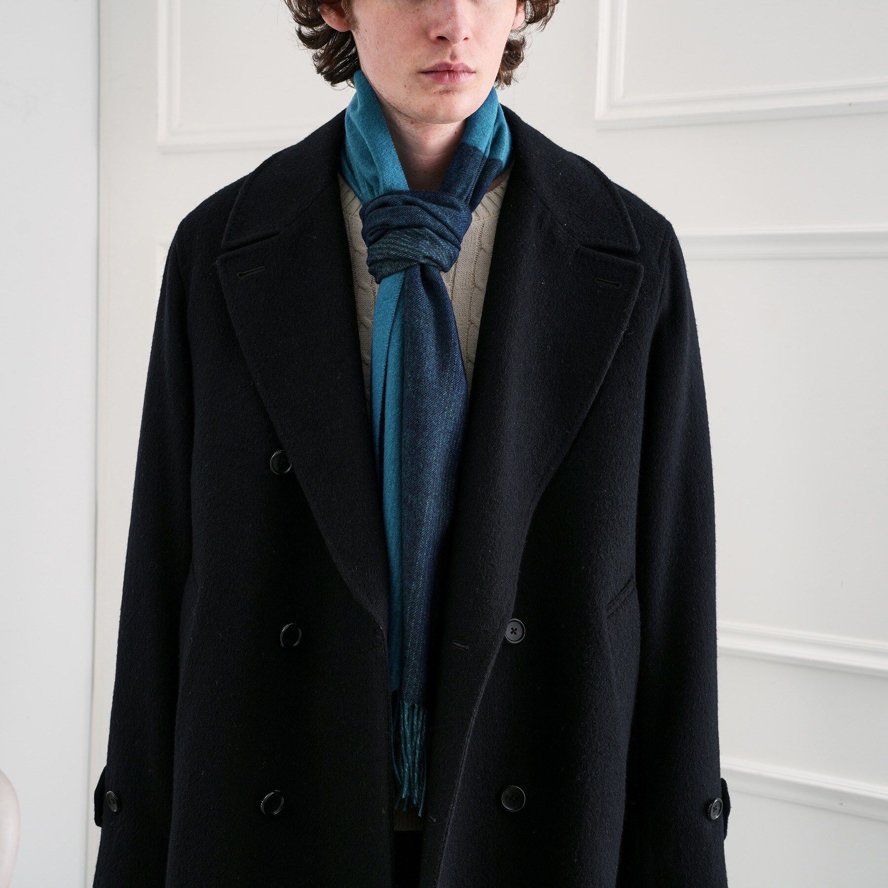 TAKEO KIKUCHI「【洗えるウールカシミヤ】グラデーションマフラー」|ストール|