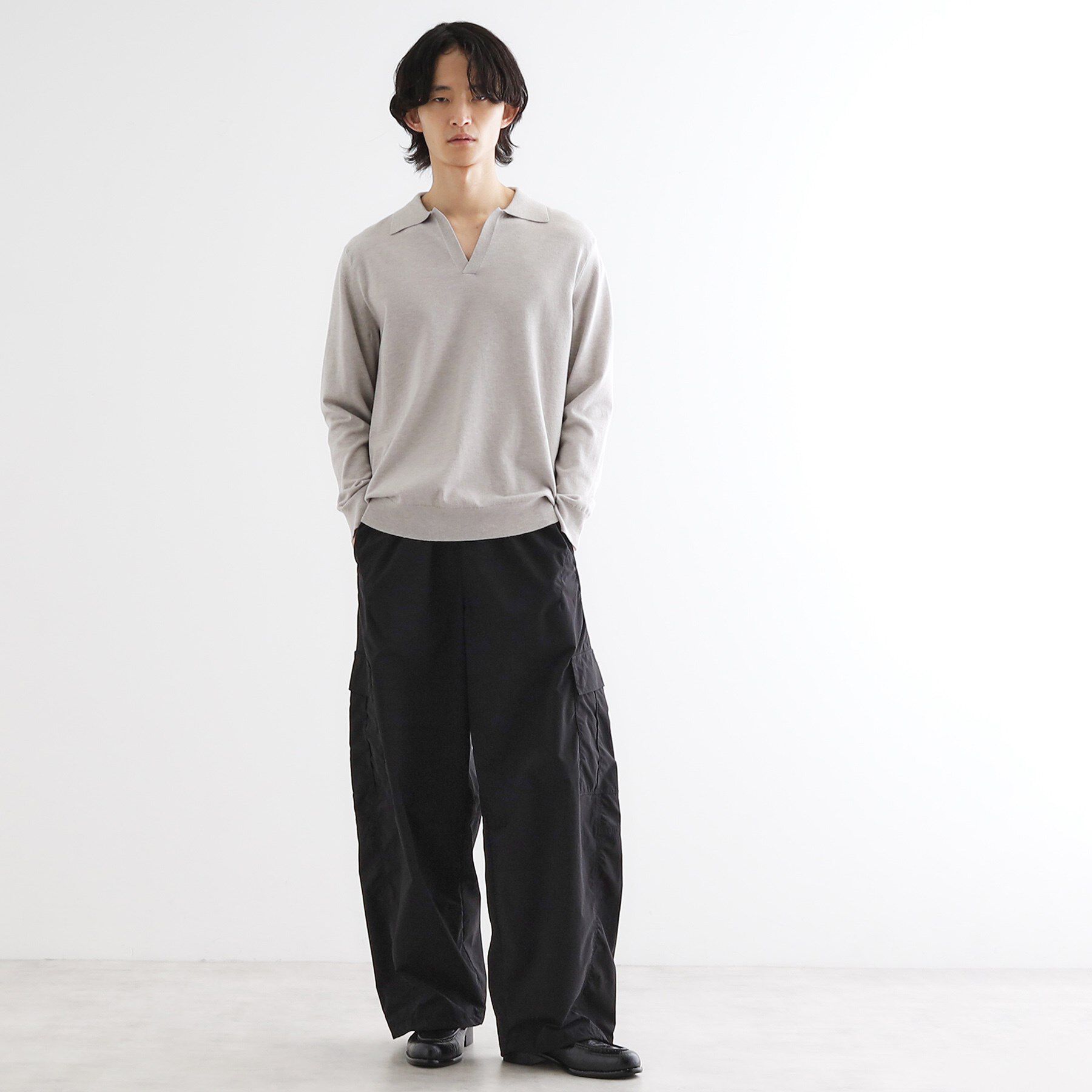 tk.TAKEO KIKUCHI「ハイゲージスキッパーコンパクトポロニット」|ニット・セーター|