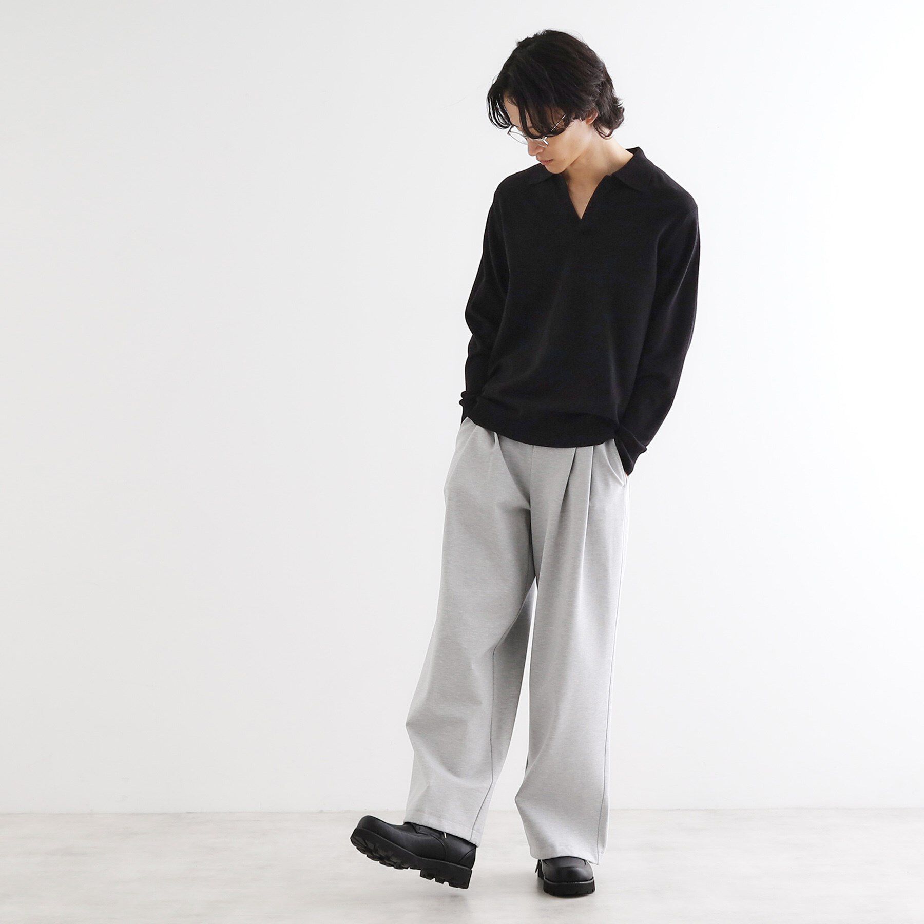 tk.TAKEO KIKUCHI「ハイゲージスキッパーコンパクトポロニット」|ニット・セーター|