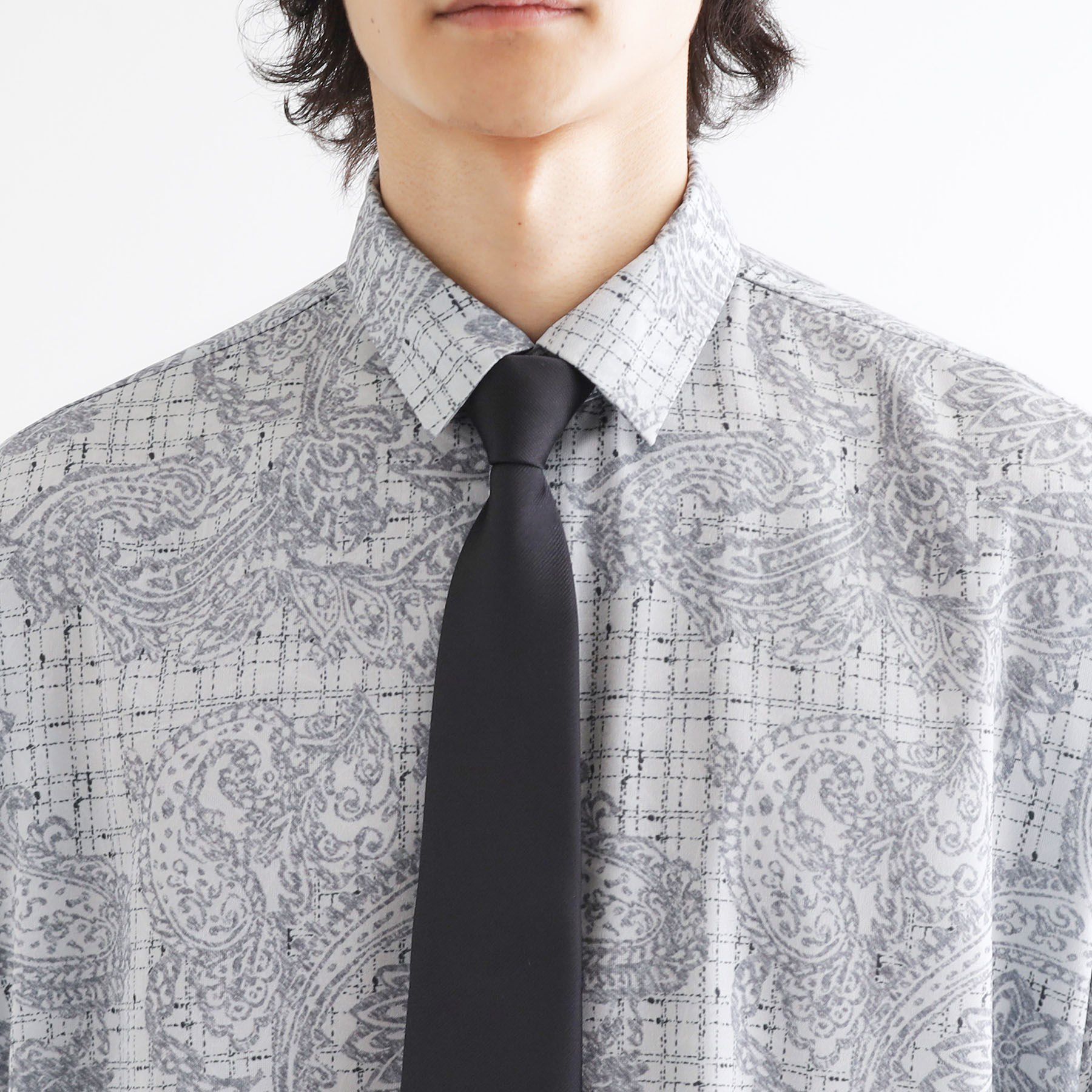 tk.TAKEO KIKUCHI「【ネクタイ付】チェックオンペイズリージャカードシャツ」|シャツ・ブラウス|