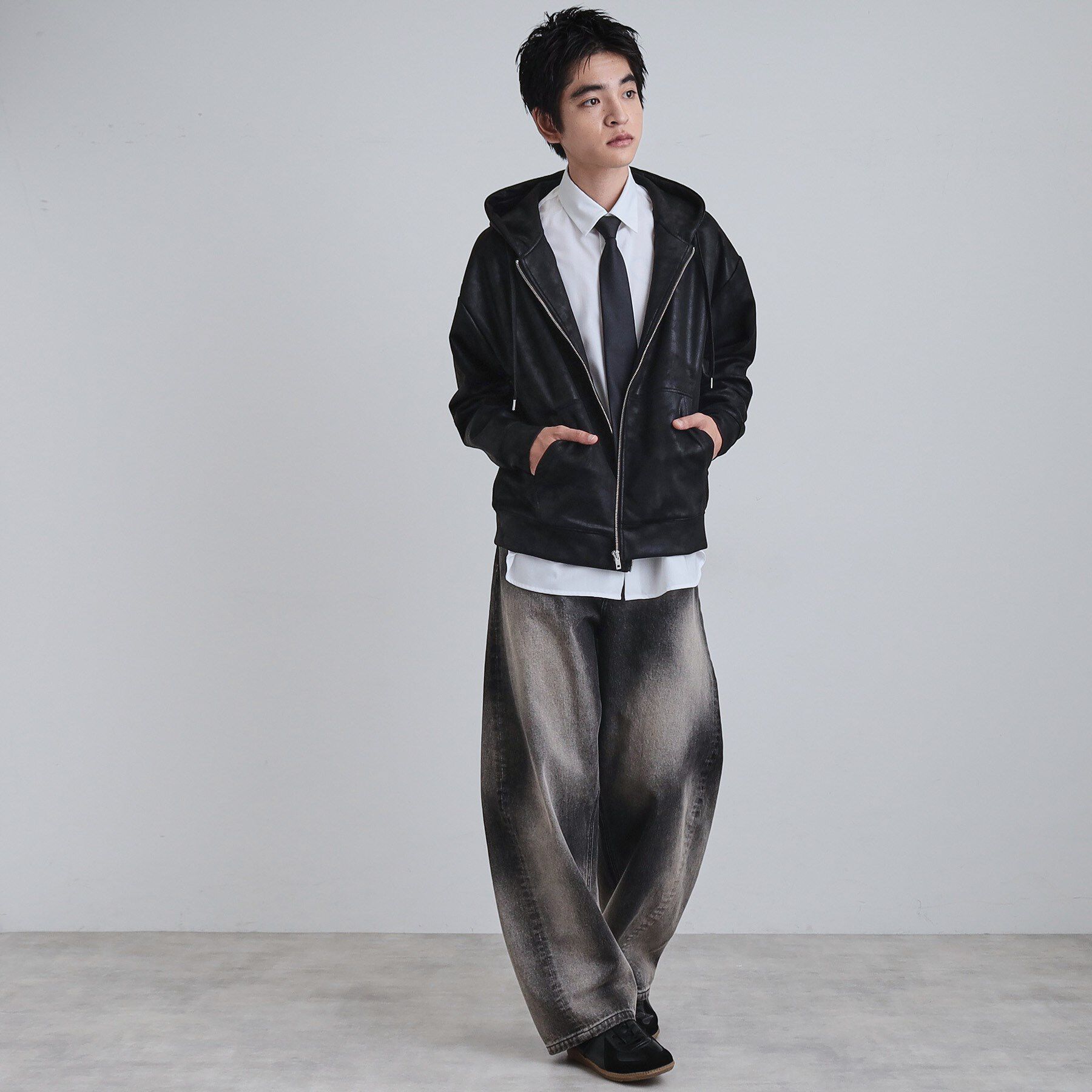 tk.TAKEO KIKUCHI「ヴィンテージライクプリント ジップパーカー」|パーカー|