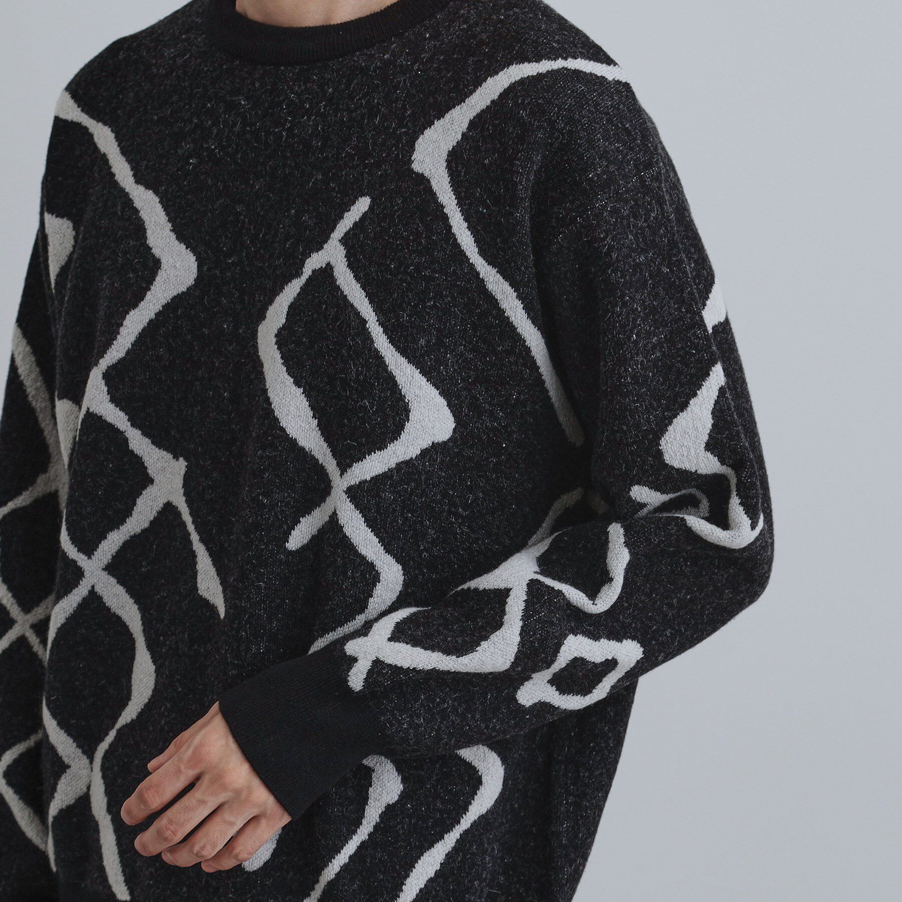 tk.TAKEO KIKUCHI「ラインアートニットプルオーバー」|ニット・セーター|