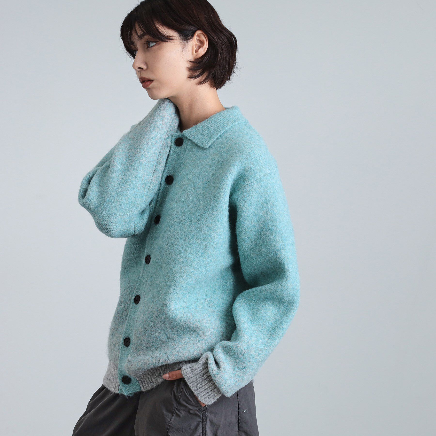 tk.TAKEO KIKUCHI「ミスティーシャギーカーディガン」|カーディガン|