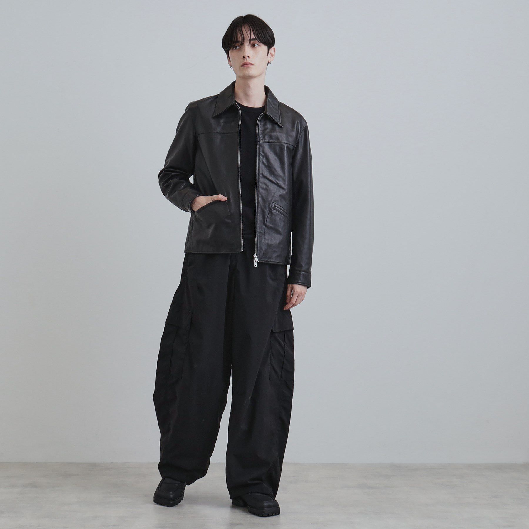 tk.TAKEO KIKUCHI「【本革】レザースポーツジャケット」|ブルゾン・スタジャン|