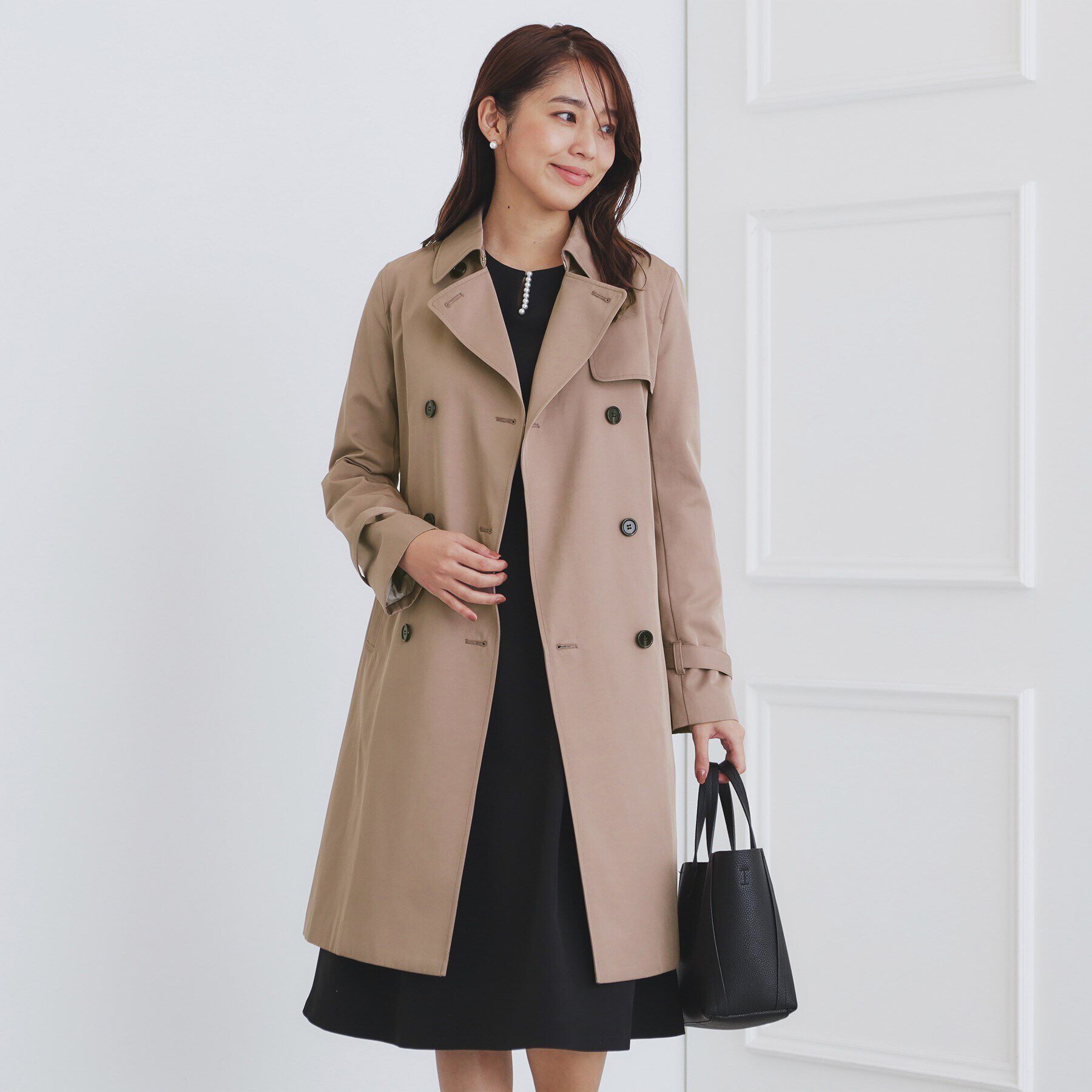 index「《XS-3Lsize》通勤・セレモニー対応/トレンチコート【洗濯機洗い可/撥水/親水性防汚】」|トレンチコート|