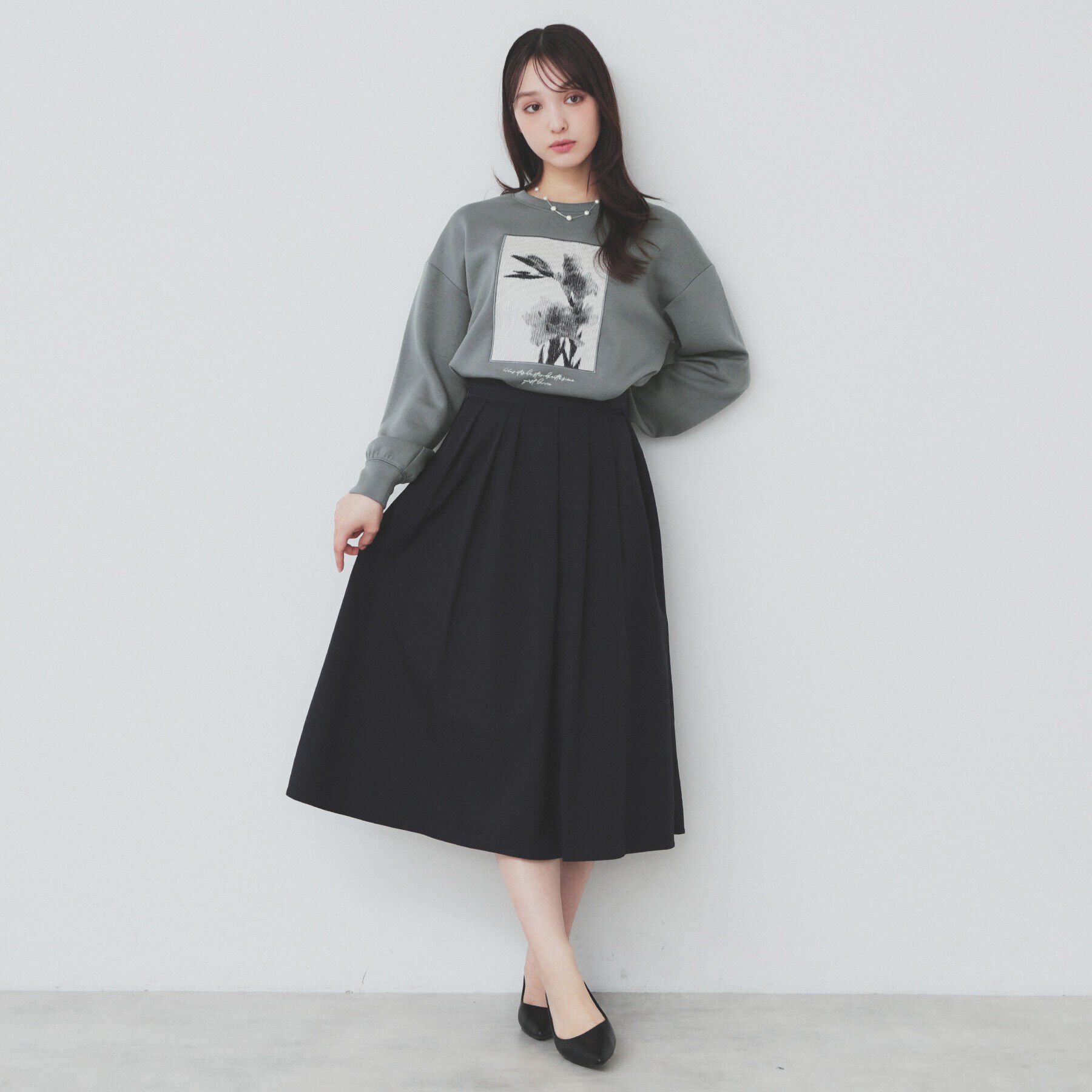 index「フォト刺繍トップス【洗濯機洗い可】」|Tシャツ・カットソー|