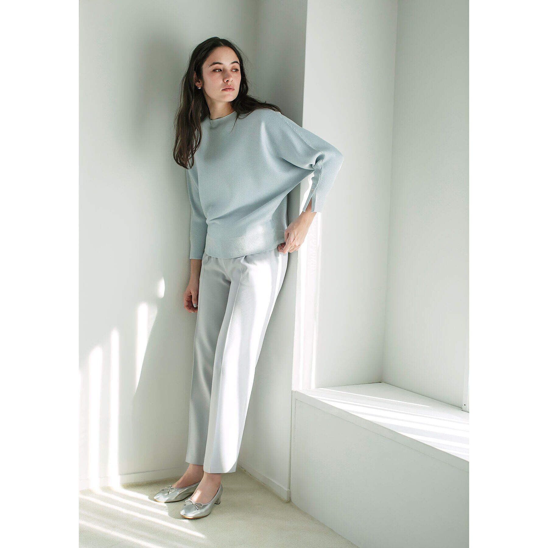 index「サイドバックルストレッチテーパードパンツ【洗濯機可・イージーアイロン・防シワ】」|その他|