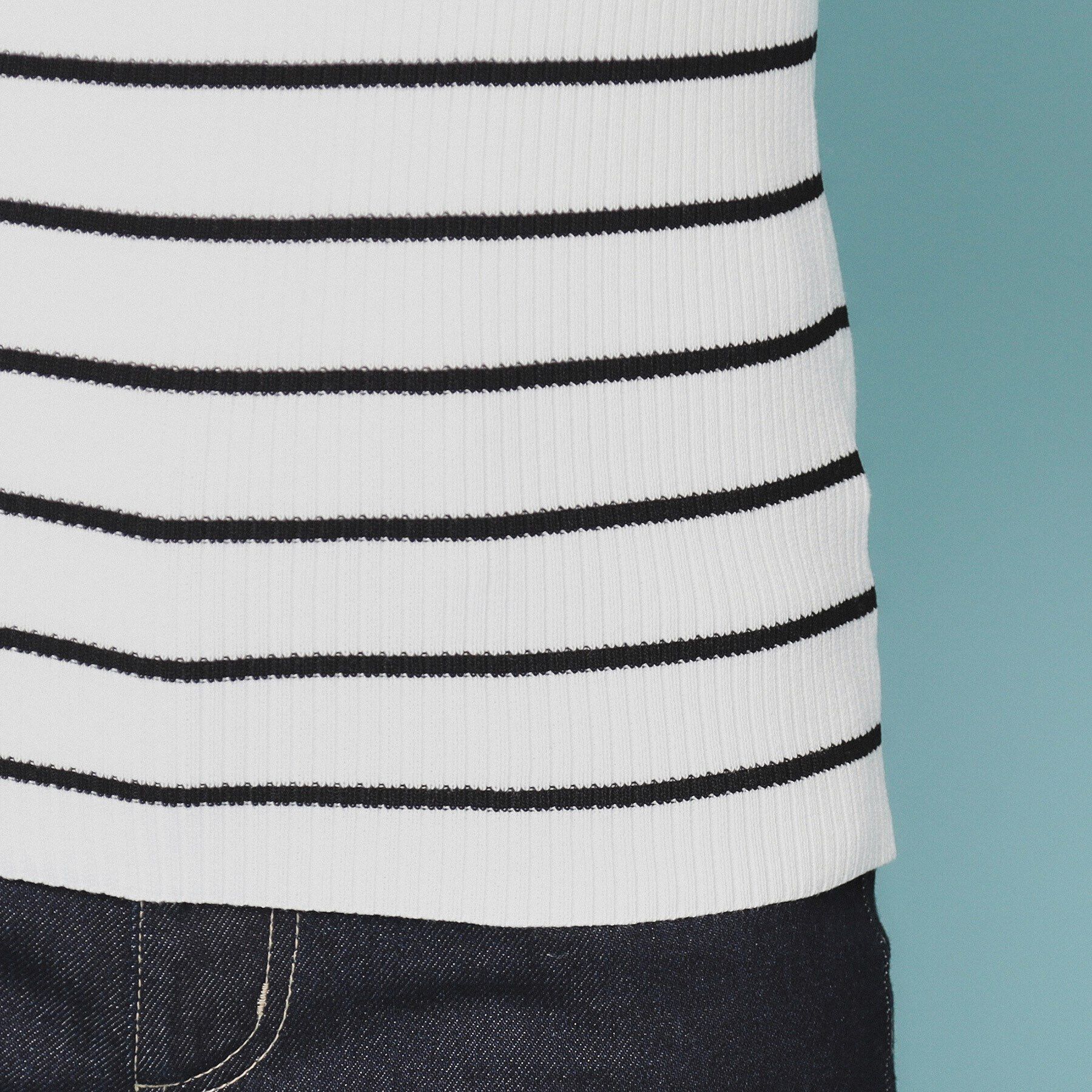 index「《美人百花掲載》オフショルダーリブニット【洗濯機洗い可/抗ピル】」|ニット・セーター|