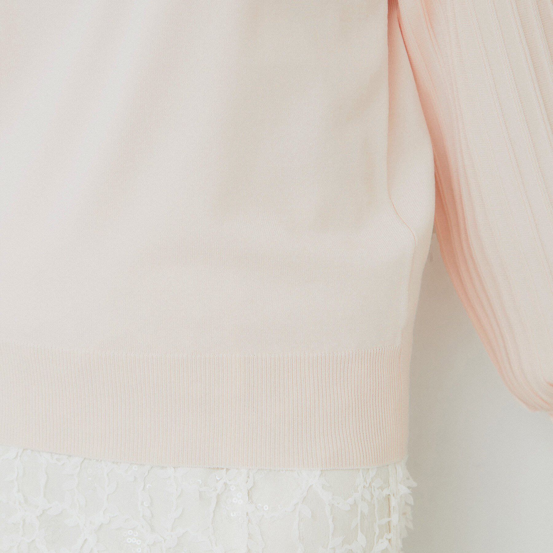 index「プリーツスリーブボートネックニット【洗濯機洗い可】」|ニット・セーター|