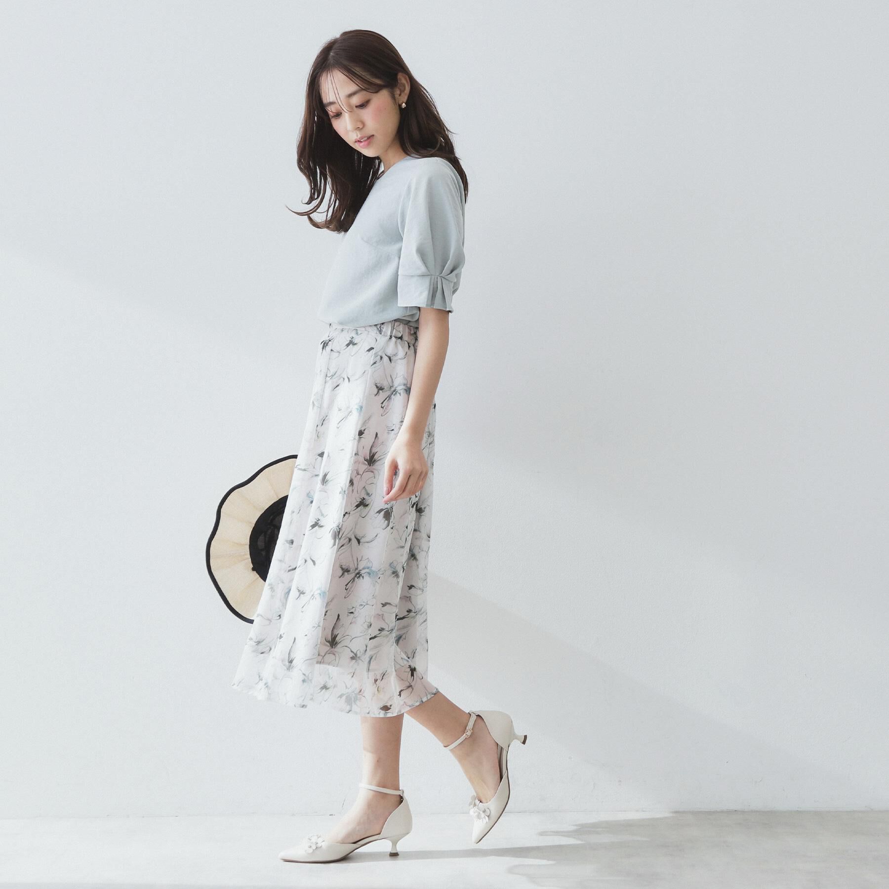 index「《8色展開/XS-LLサイズ》タックパフスリーブブラウス【洗濯機洗い可/吸水速乾/防シワ/抗ピル】」|シャツ・ブラウス|