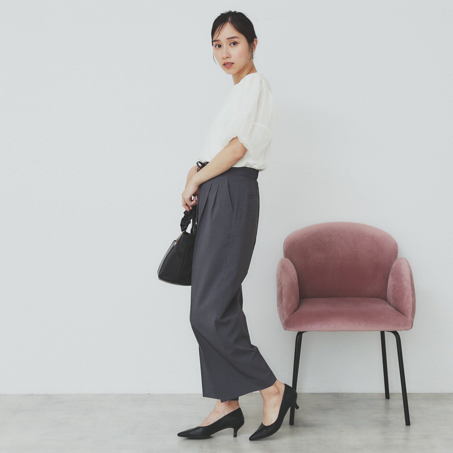 index「チュールドッキングバルーントップス【洗濯機洗い可/接触冷感】」|Tシャツ・カットソー|