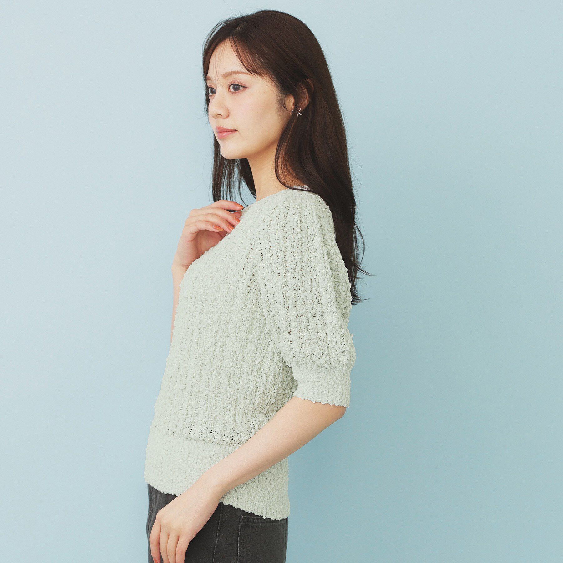 index「ポップコーンラメシアーニット【洗濯機洗い可/抗ピル】」|ニット・セーター|