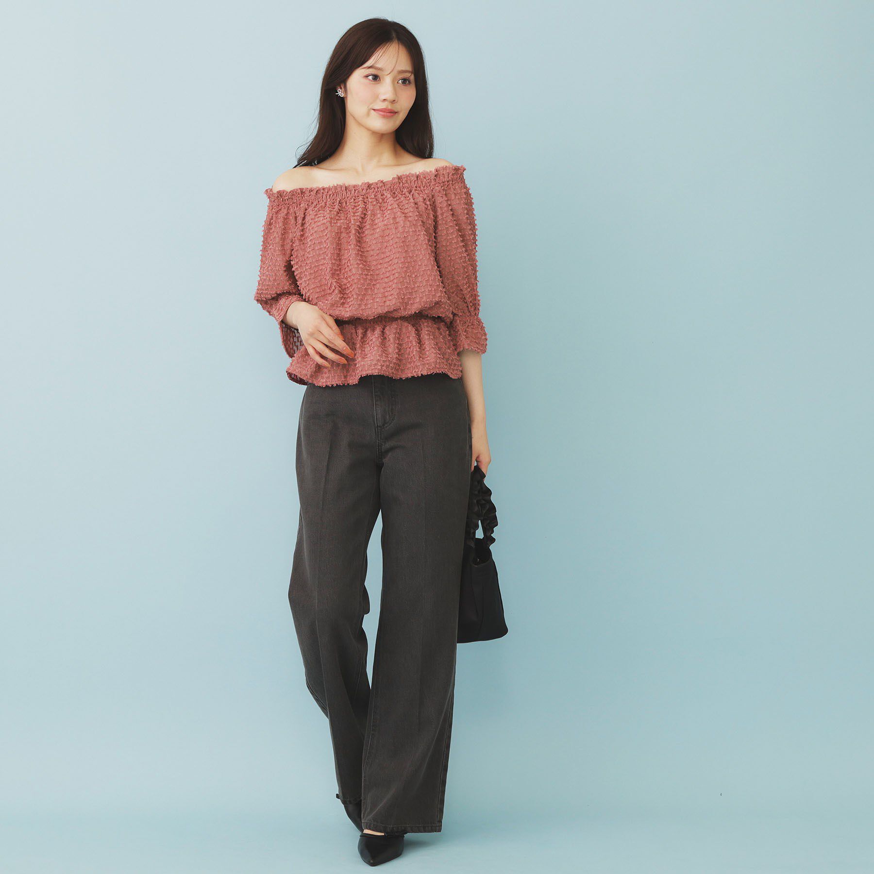 index「2WAY カットジャカードブラウス【洗濯機洗い可/防シワ】」|シャツ・ブラウス|