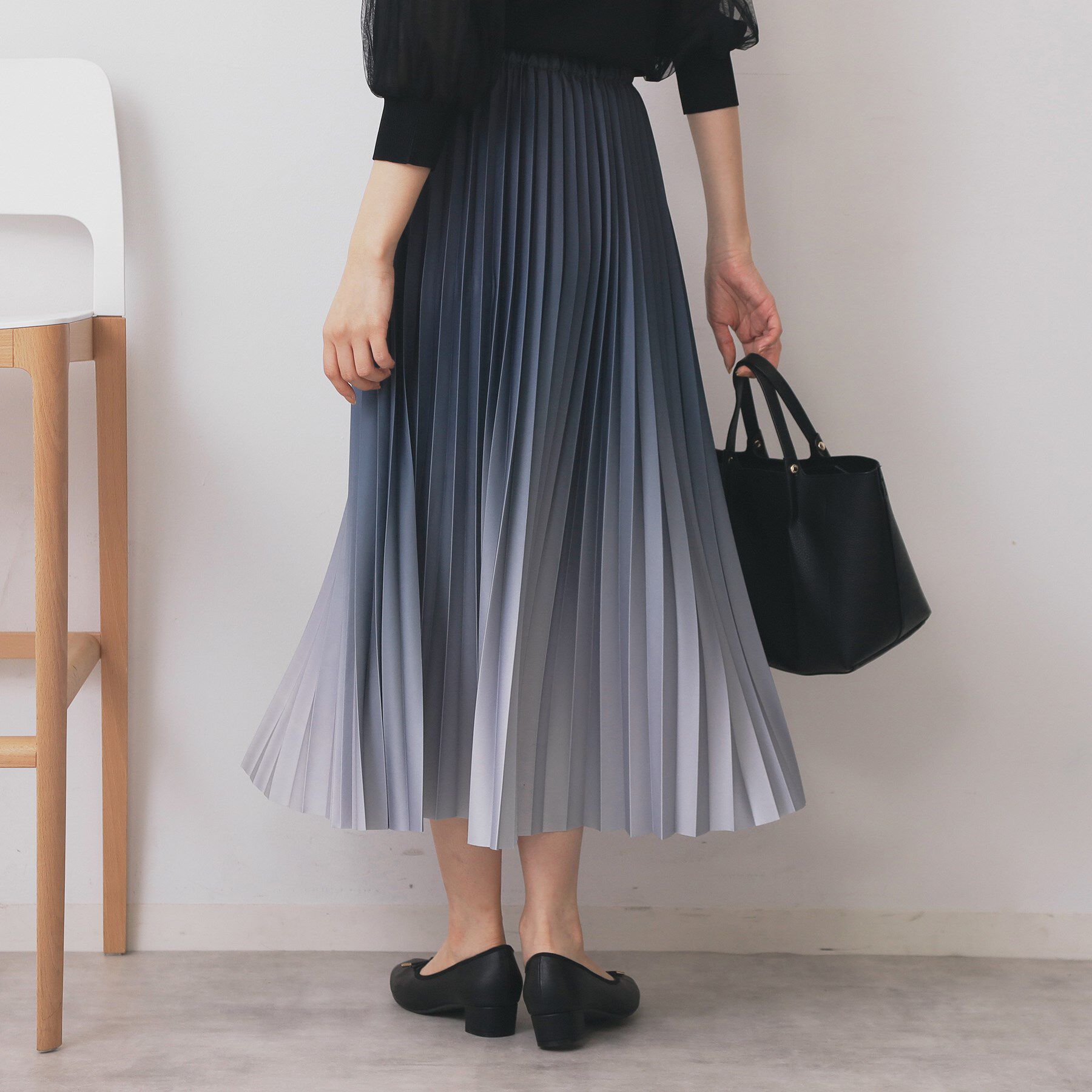 index「グラデーションプリーツスカート【洗濯機OK/防シワ】」|スカート|