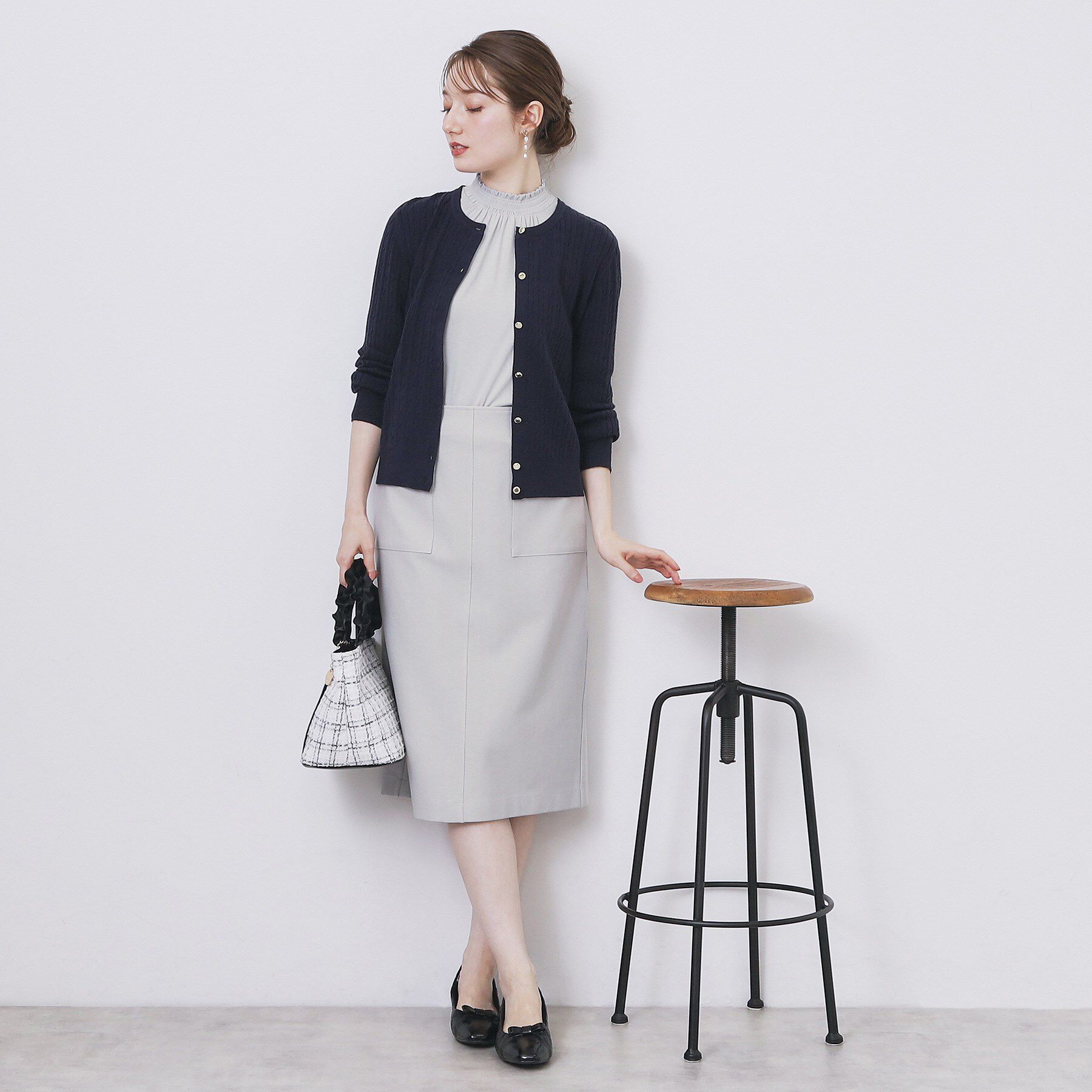 index「ストレッチタイトスカート【洗濯機OK/防シワ/抗ピル】《S～3L》」|スカート|