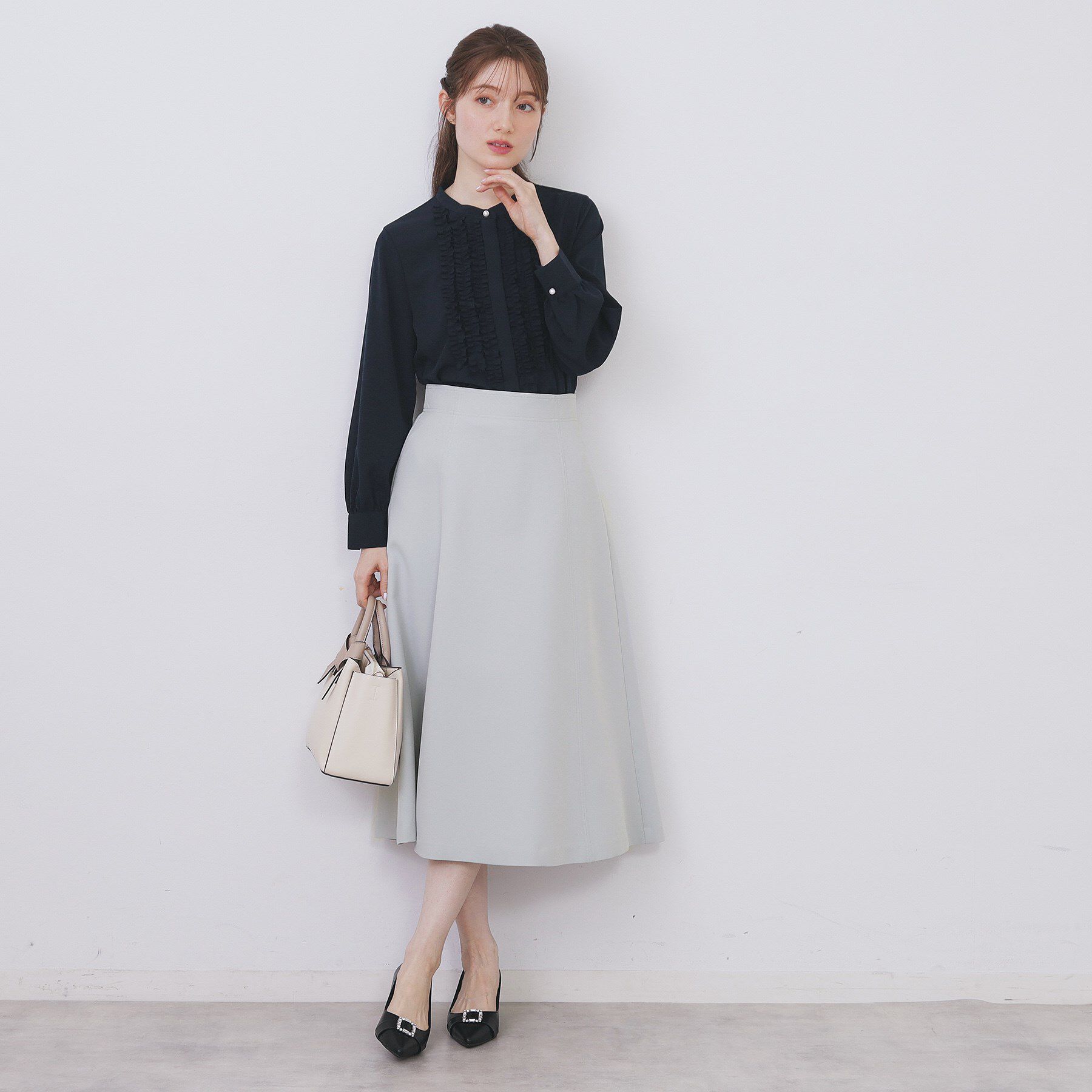 index「フレアスカート【洗濯機OK/防シワ/イージーアイロン】」|スカート|