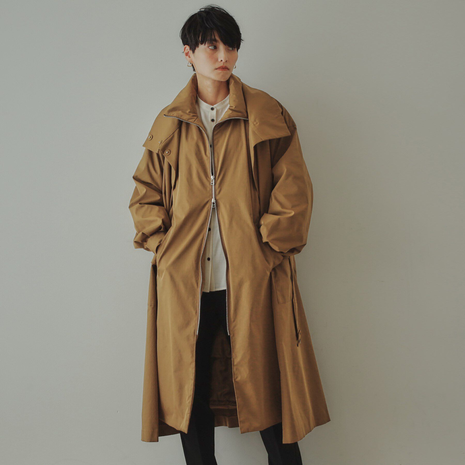 OPAQUE.CLIP「【大草直子さんコラボ】3WAYアウター」|ダウン|ブラウン(043)