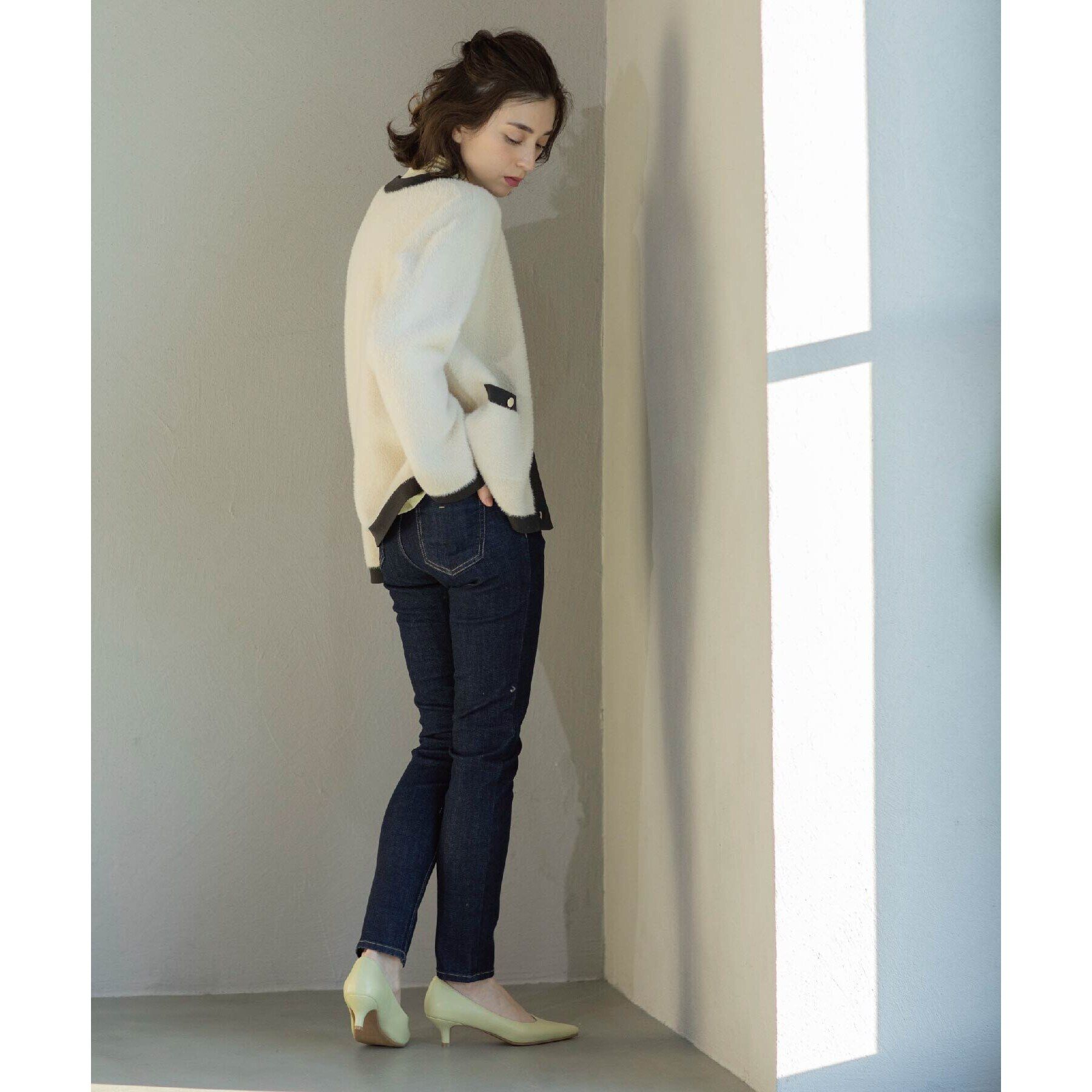 OPAQUE.CLIP「《SS-LLsize》ライクラストレッチスキニーデニムパンツ【洗濯機洗い可】」|デニム|