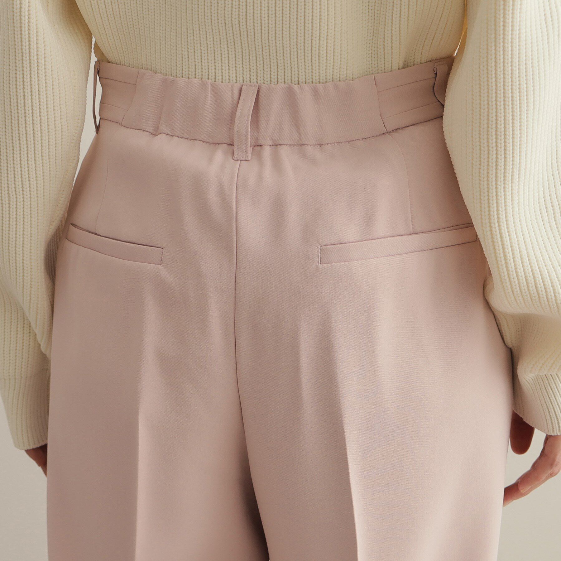 OPAQUE.CLIP「タックワイドカラーパンツ【洗濯機洗い可】」|その他|