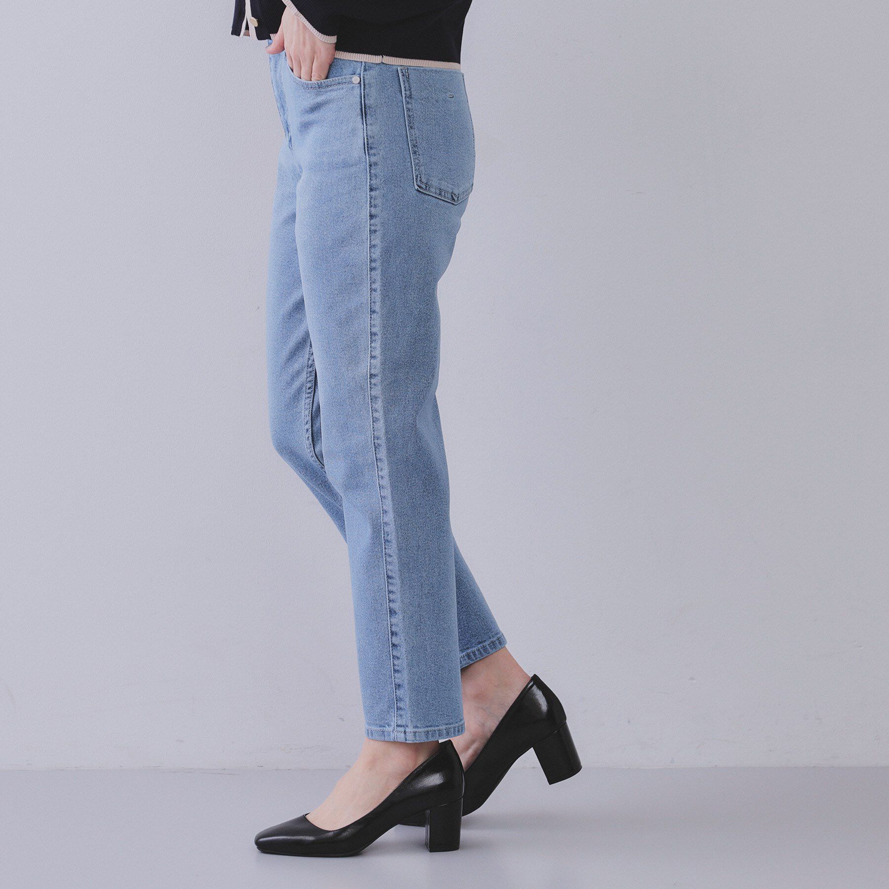 OPAQUE.CLIP「《SS-LLサイズ》ストレッチスリムストレートデニム【洗濯機洗い可】」|その他|