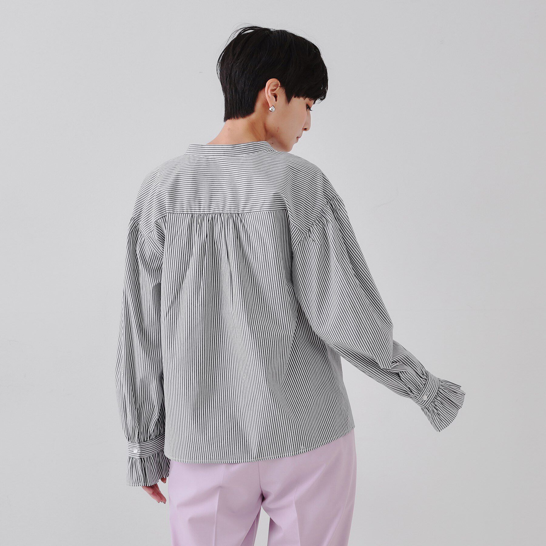 OPAQUE.CLIP「フロントフリルブラウス【洗濯機洗い可】」|シャツ・ブラウス|