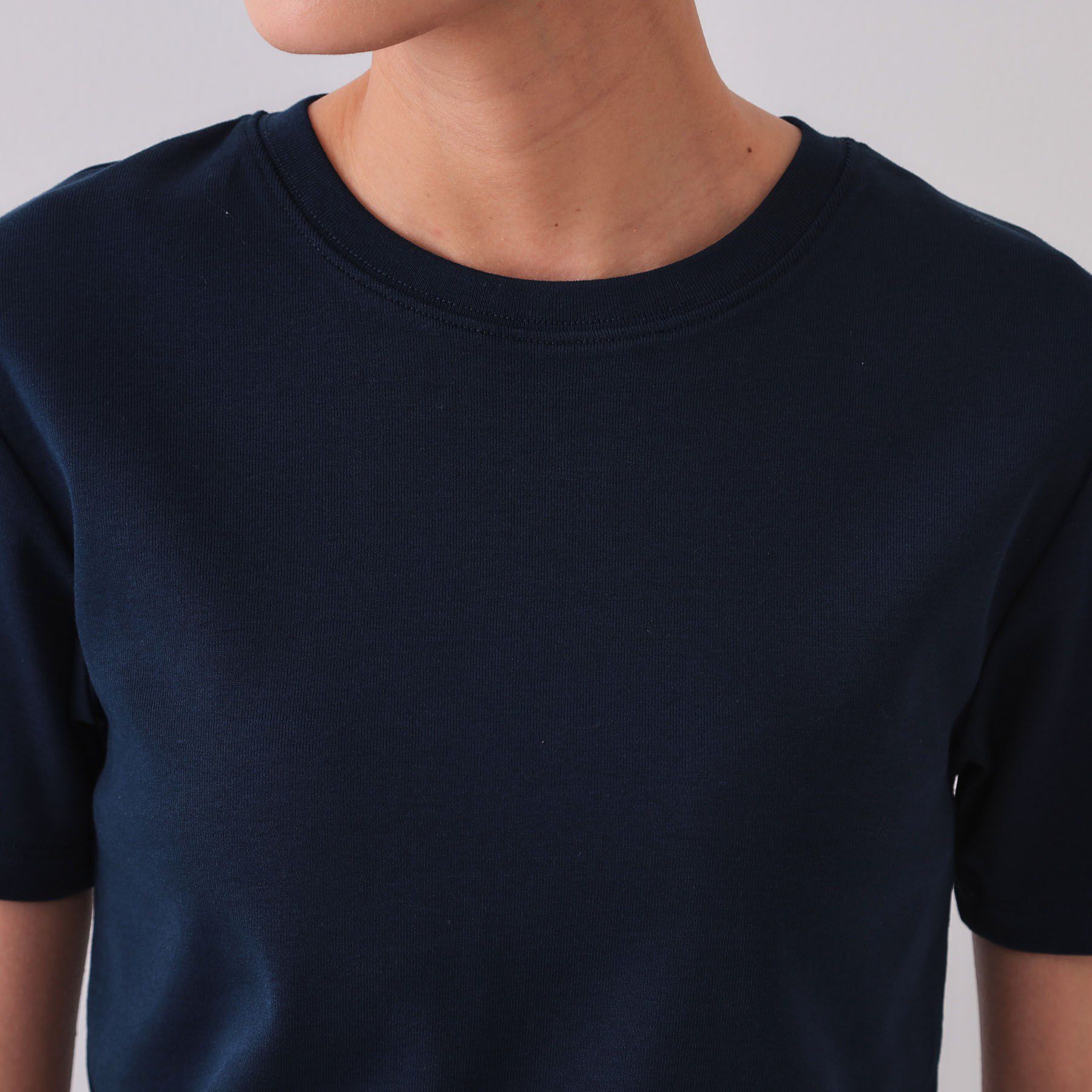 OPAQUE.CLIP「フライスベーシックTシャツ【洗濯機洗い可】」|Tシャツ・カットソー|