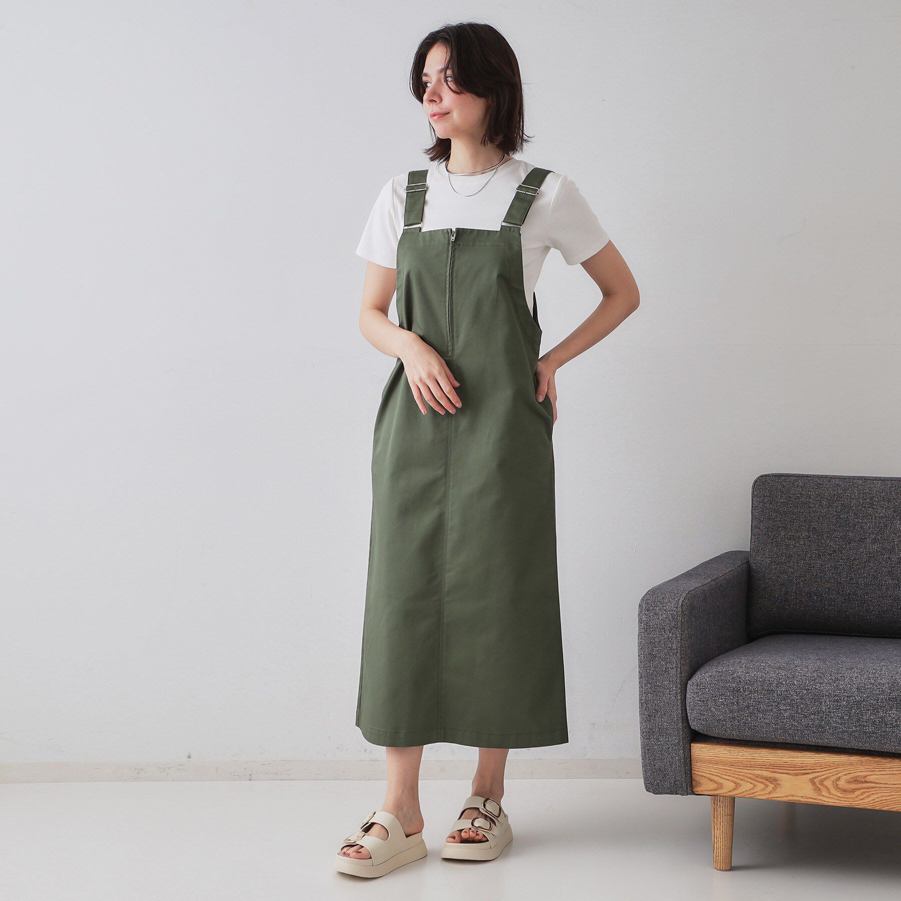 OPAQUE.CLIP「フライスベーシックTシャツ【洗濯機洗い可】」|Tシャツ・カットソー|