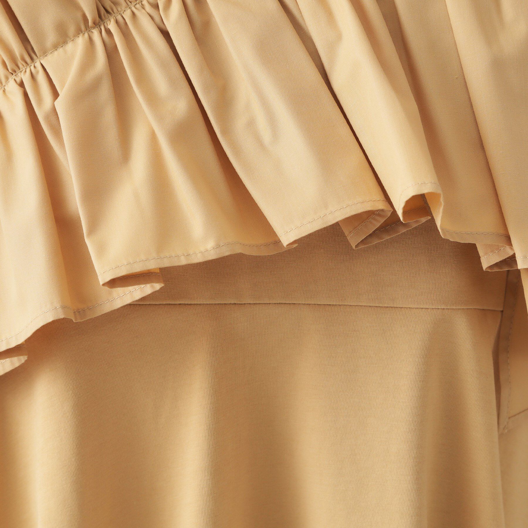 OPAQUE.CLIP「フリルドッキングペプラムトップス【接触冷感/洗濯機洗い可】」|Tシャツ・カットソー|